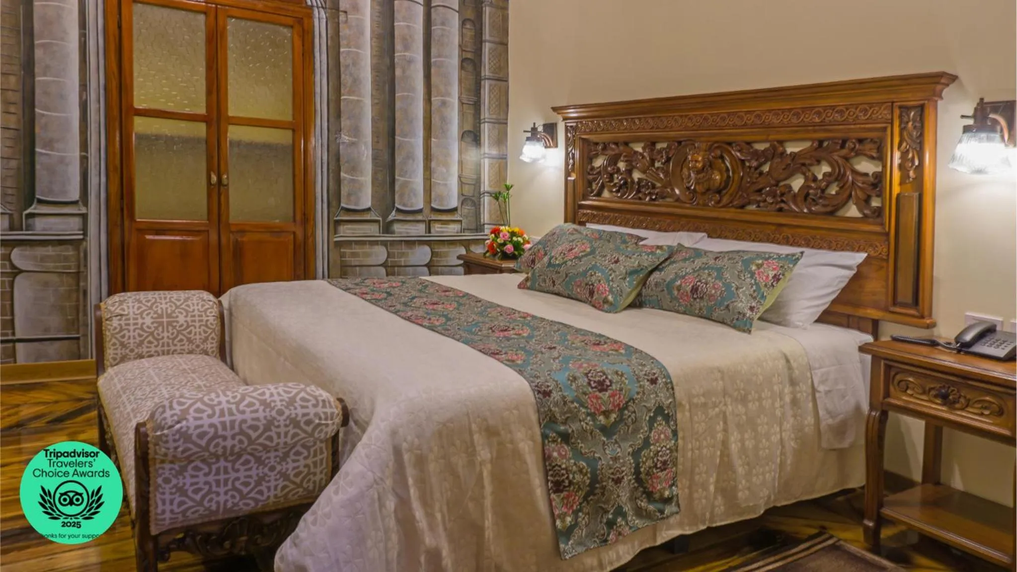 Bed in Hotel La Basílica Quito