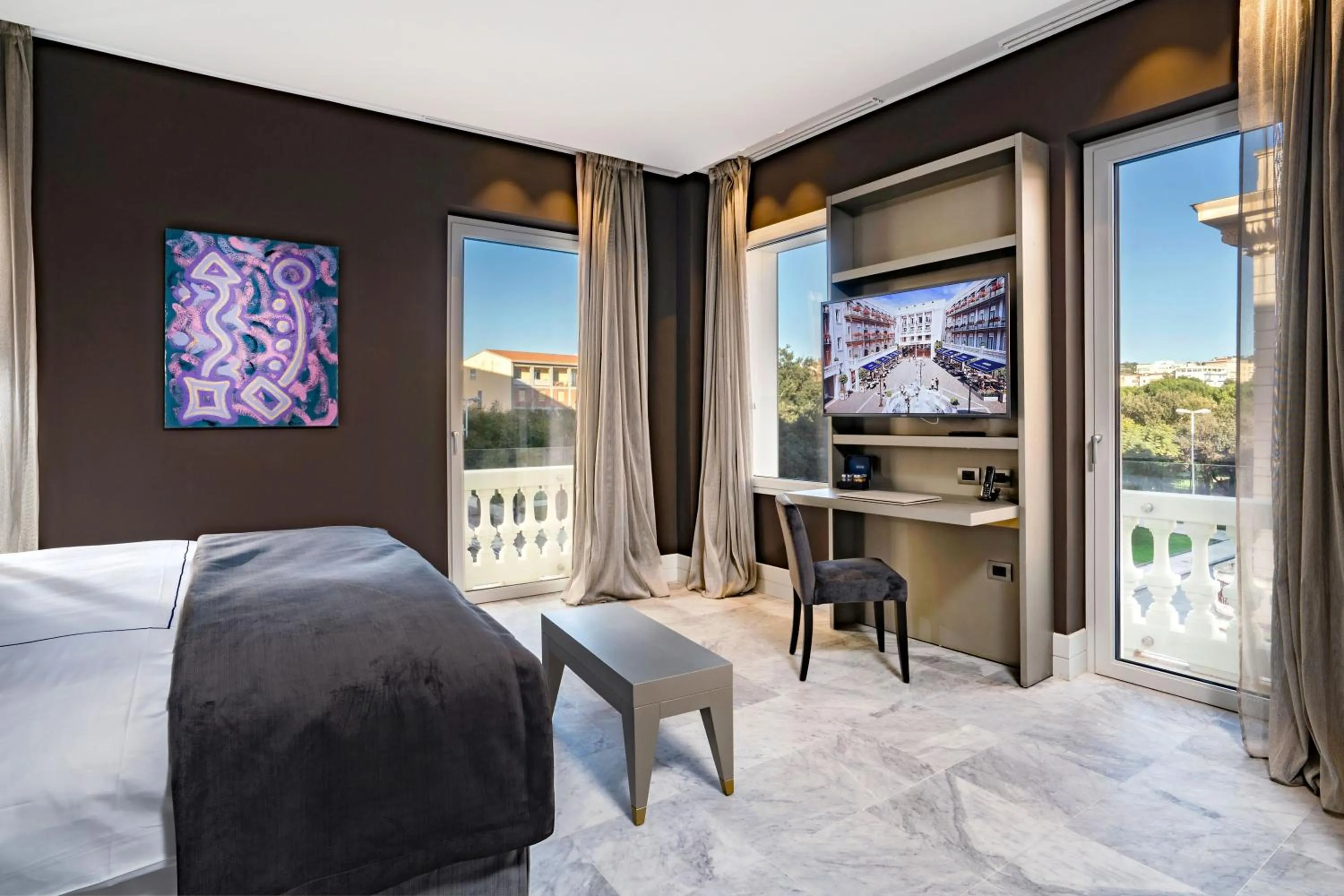 City view, Bed in Palazzo Doglio