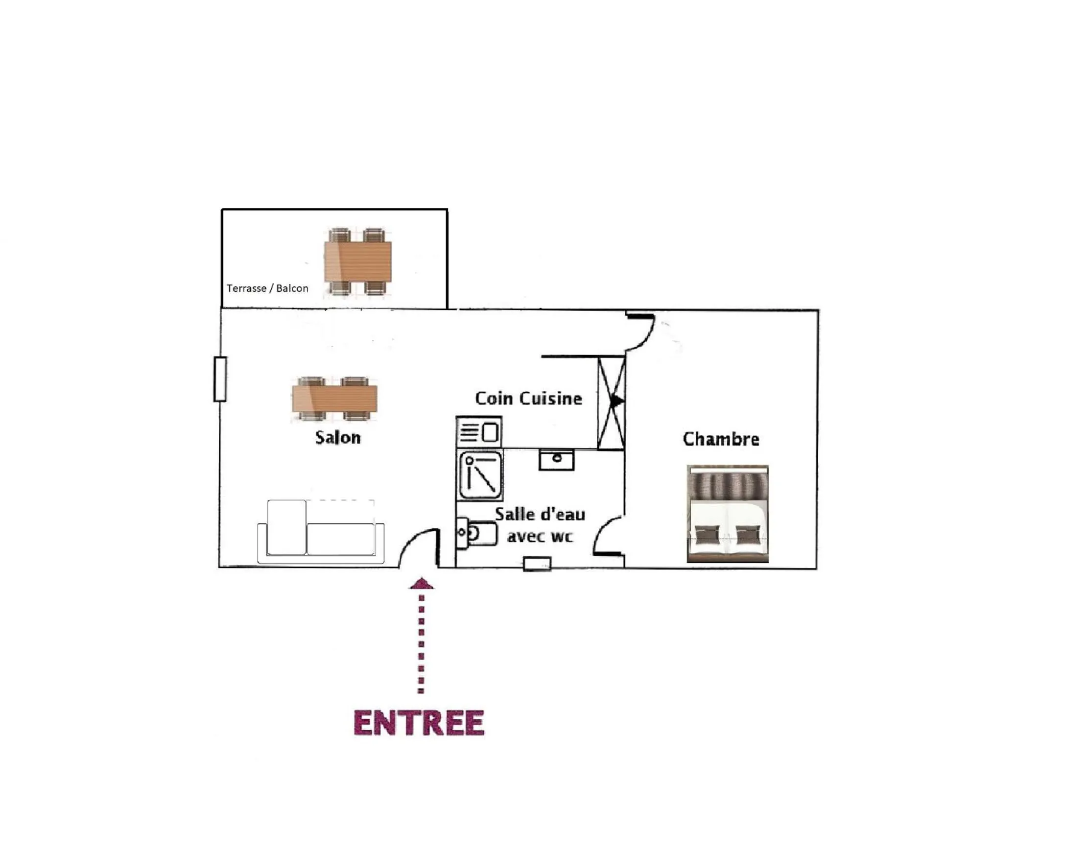 Floor plan in Residence Canella