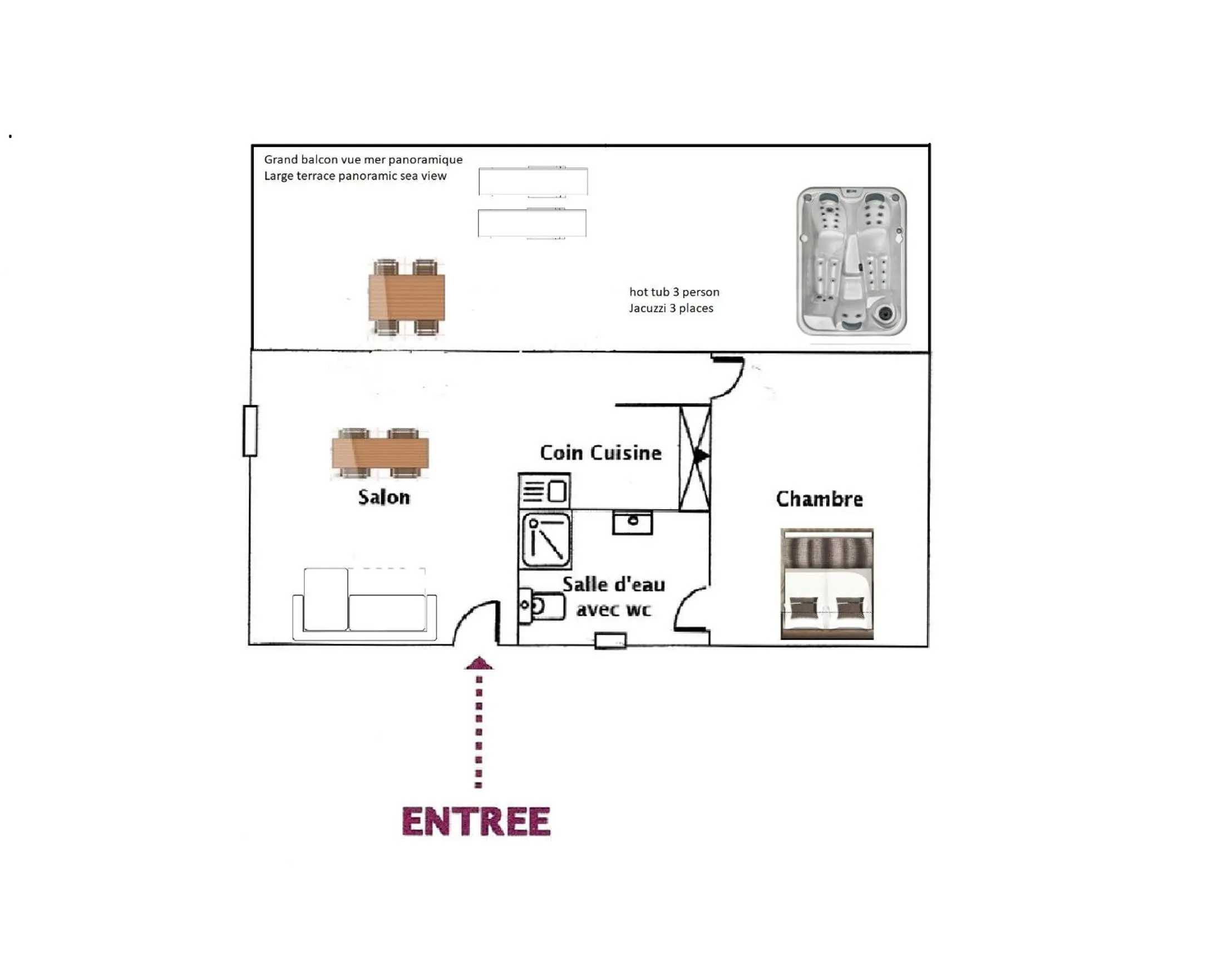 Floor plan in Residence Canella