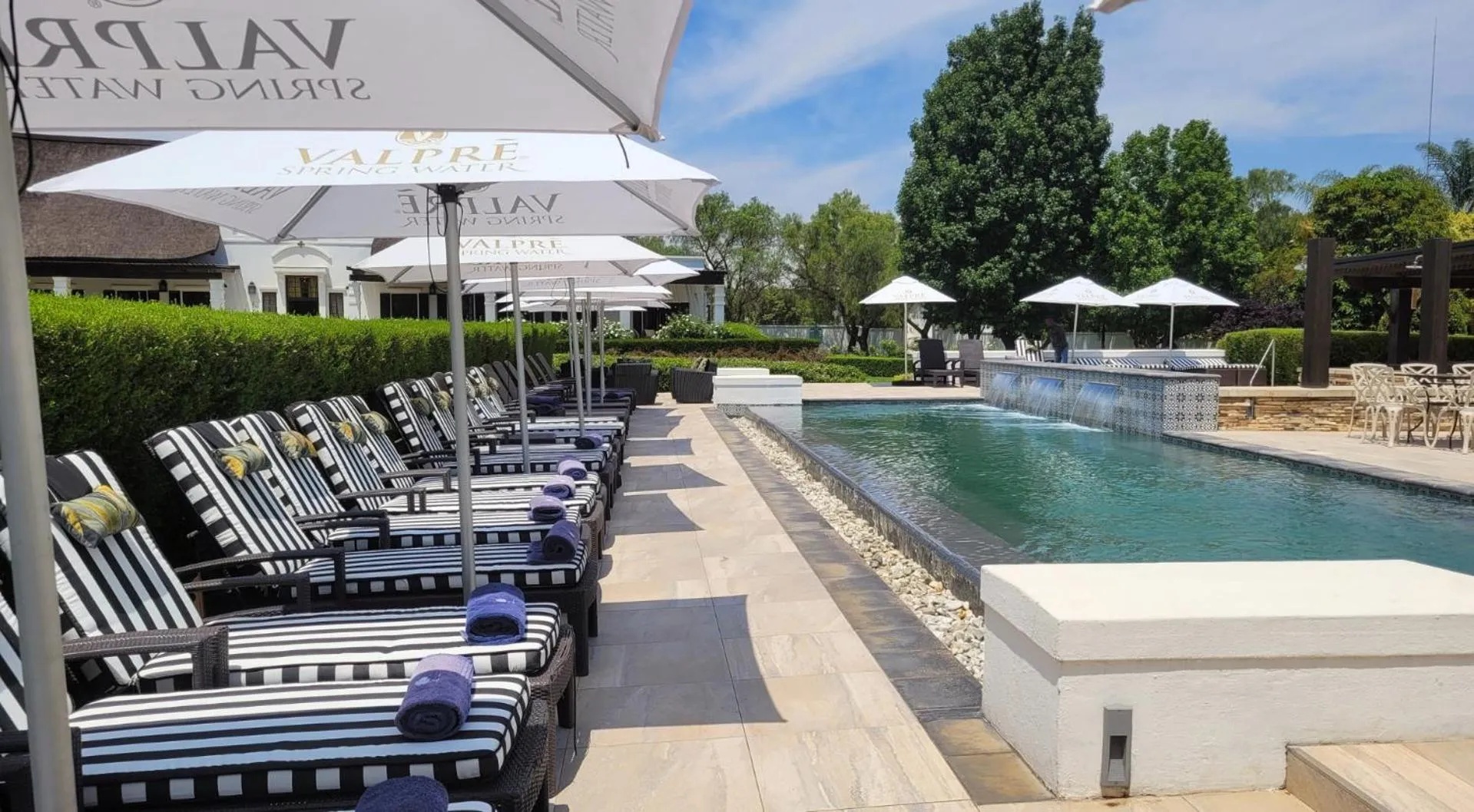 Pool view in Kievits Kroon Gauteng Wine Estate