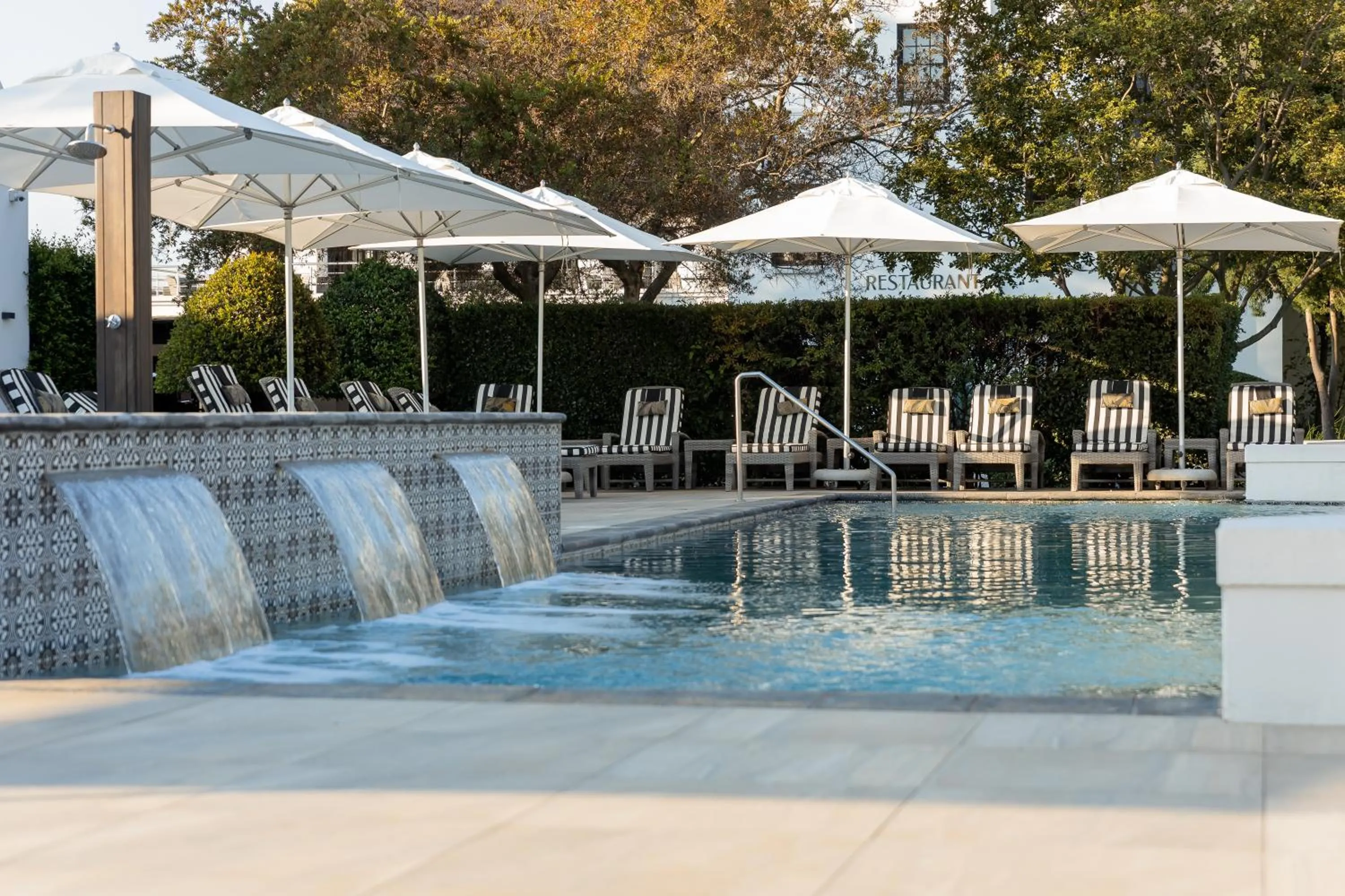 Pool view in Kievits Kroon Gauteng Wine Estate