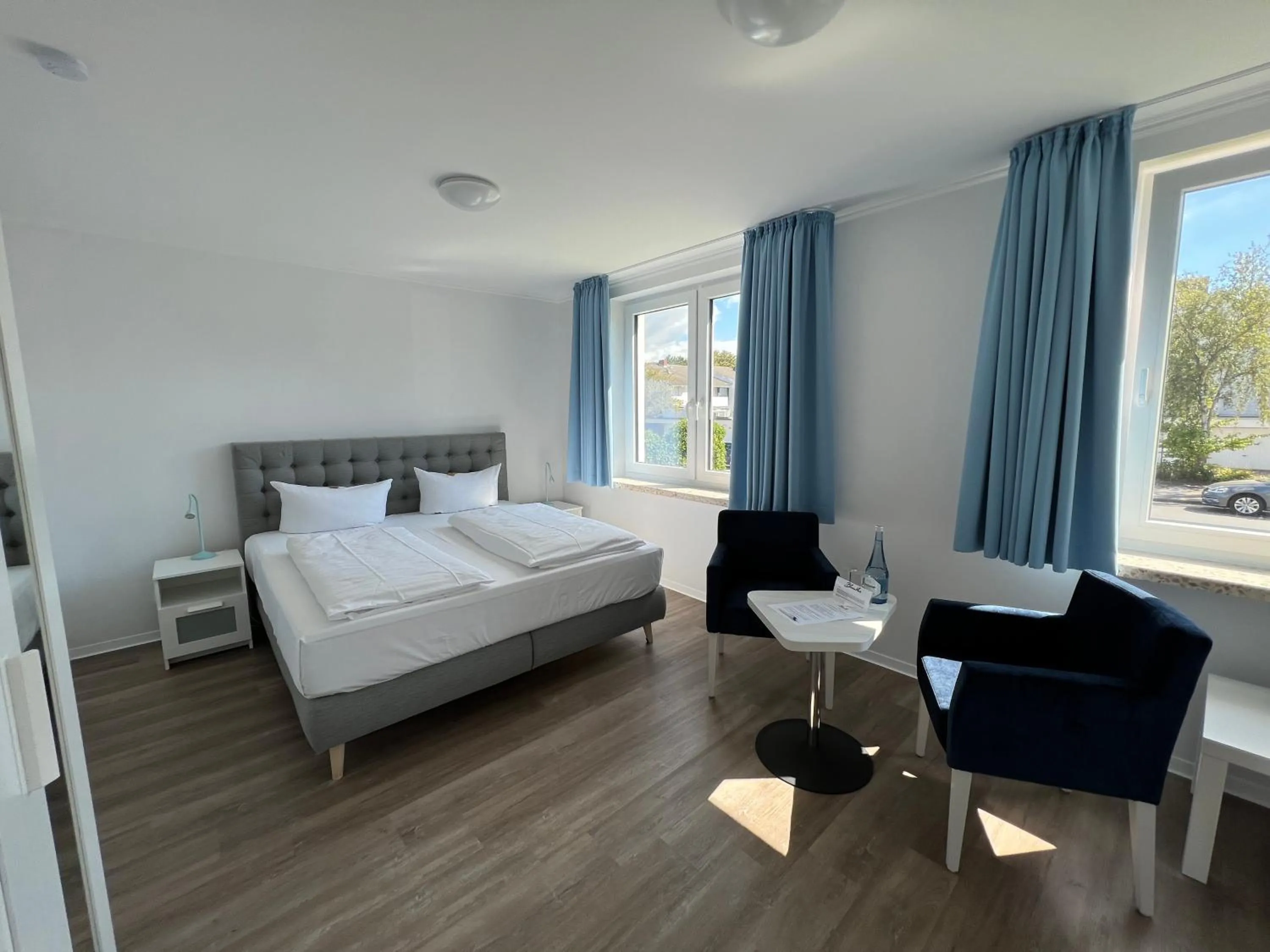 Photo of the whole room, Bed in Gästehaus Blauth
