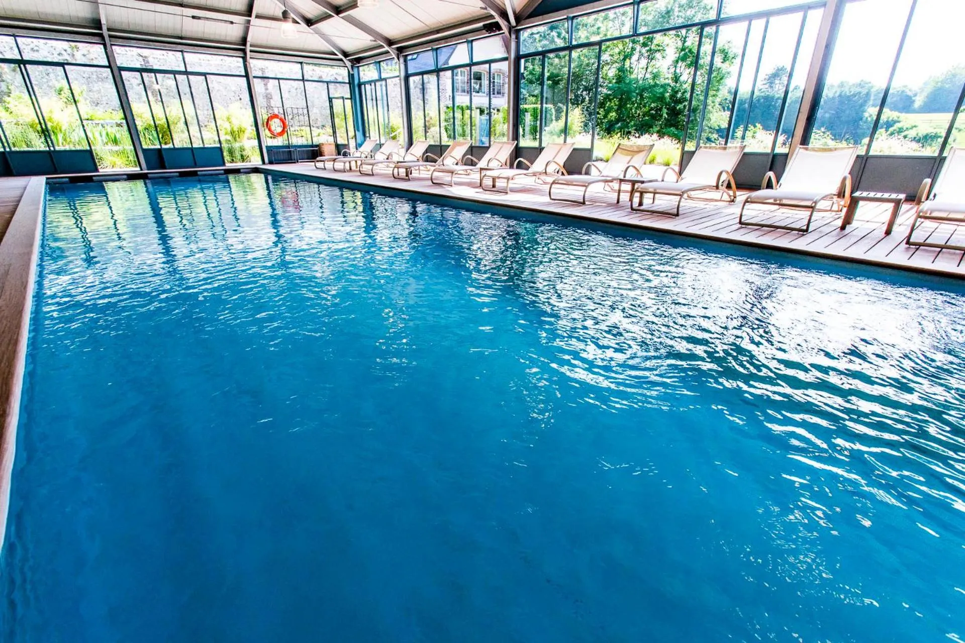 Pool view in Le Clos de Grâce