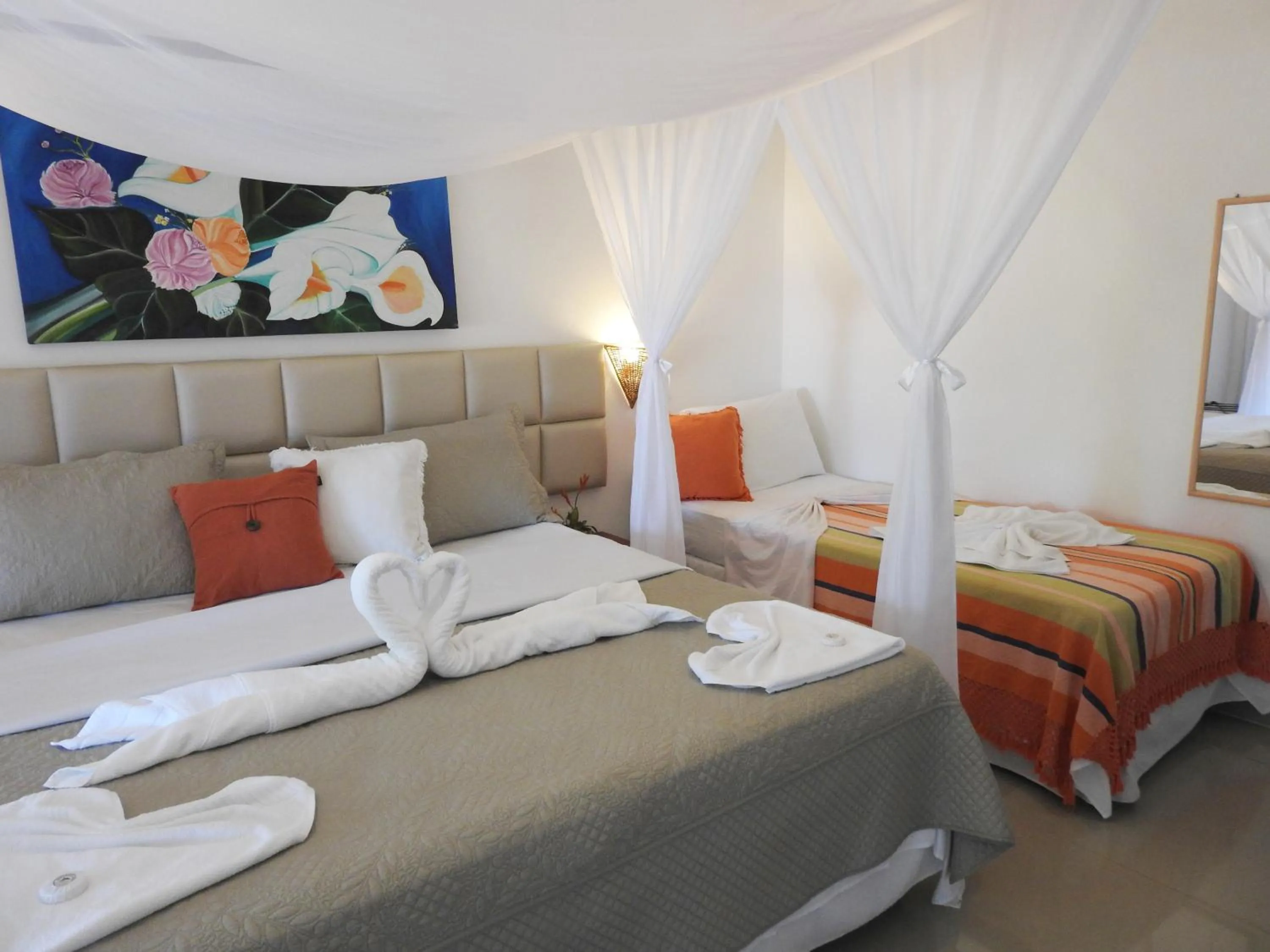 Bed in Xamã Senses - Hotel Pousada