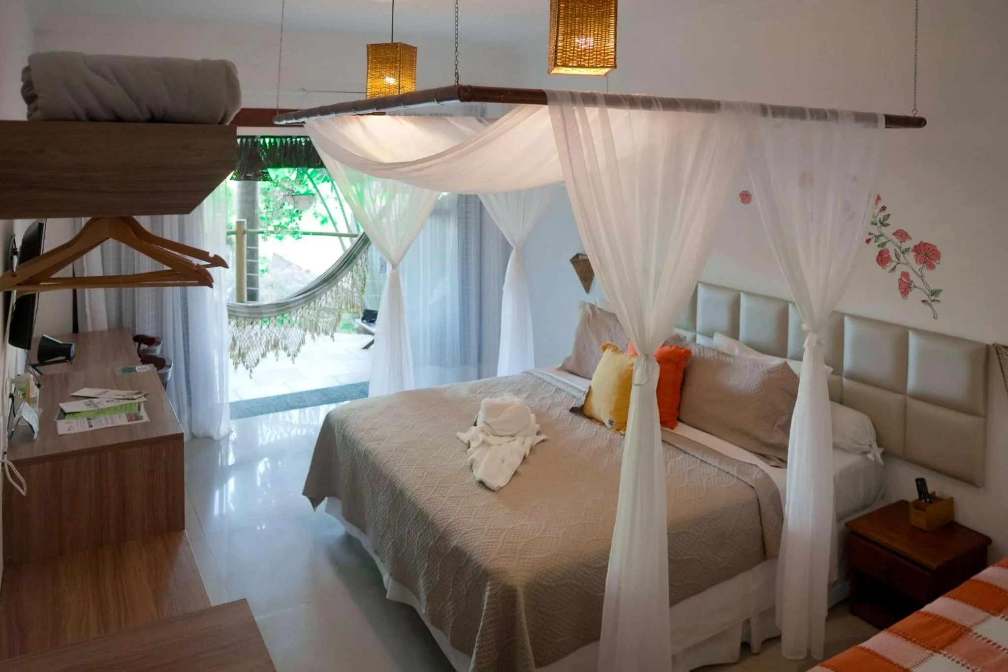 Bed in Xamã Senses - Hotel Pousada