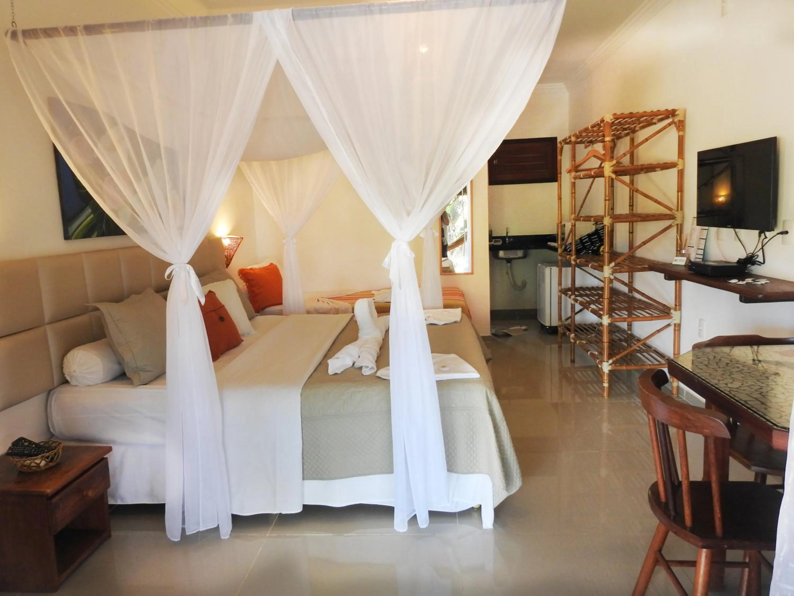 Bed in Xamã Senses - Hotel Pousada