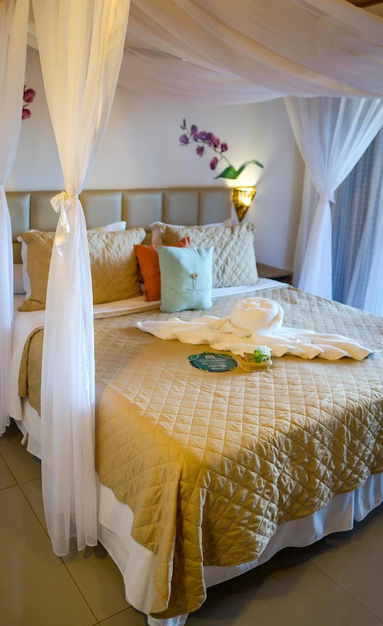 Bed in Xamã Senses - Hotel Pousada