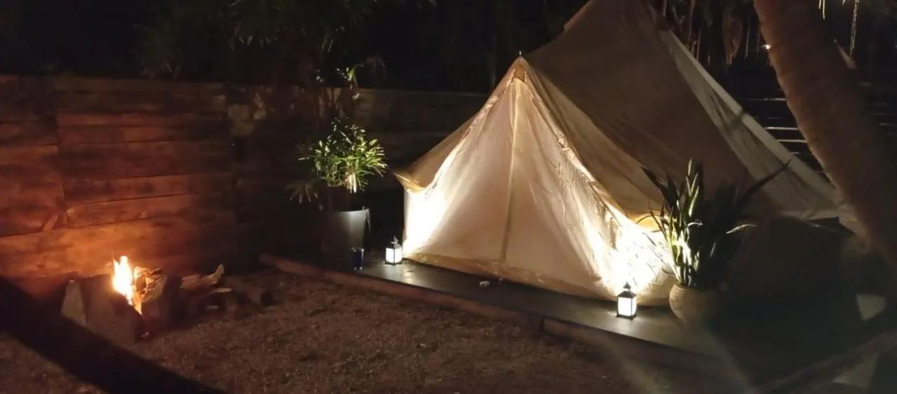 Bedroom in Arte da Tribo Hostel & Camping