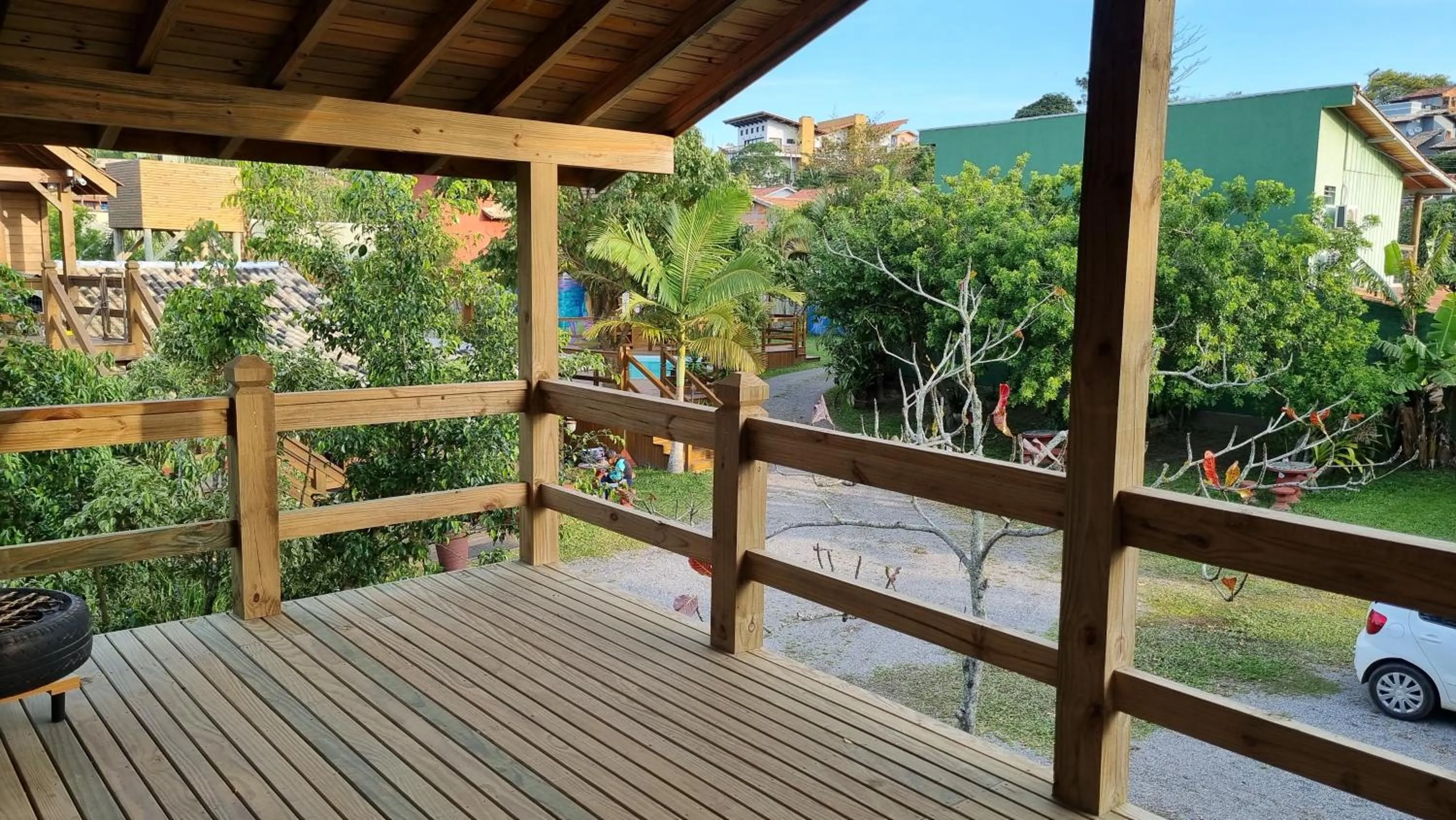 Garden in Arte da Tribo Hostel & Camping