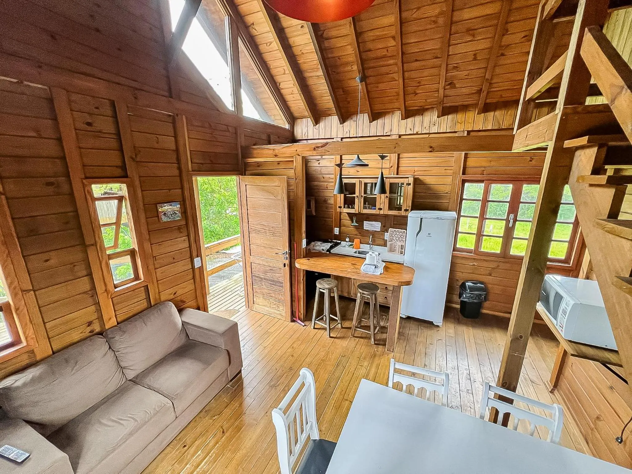 kitchen in Arte da Tribo Hostel & Camping