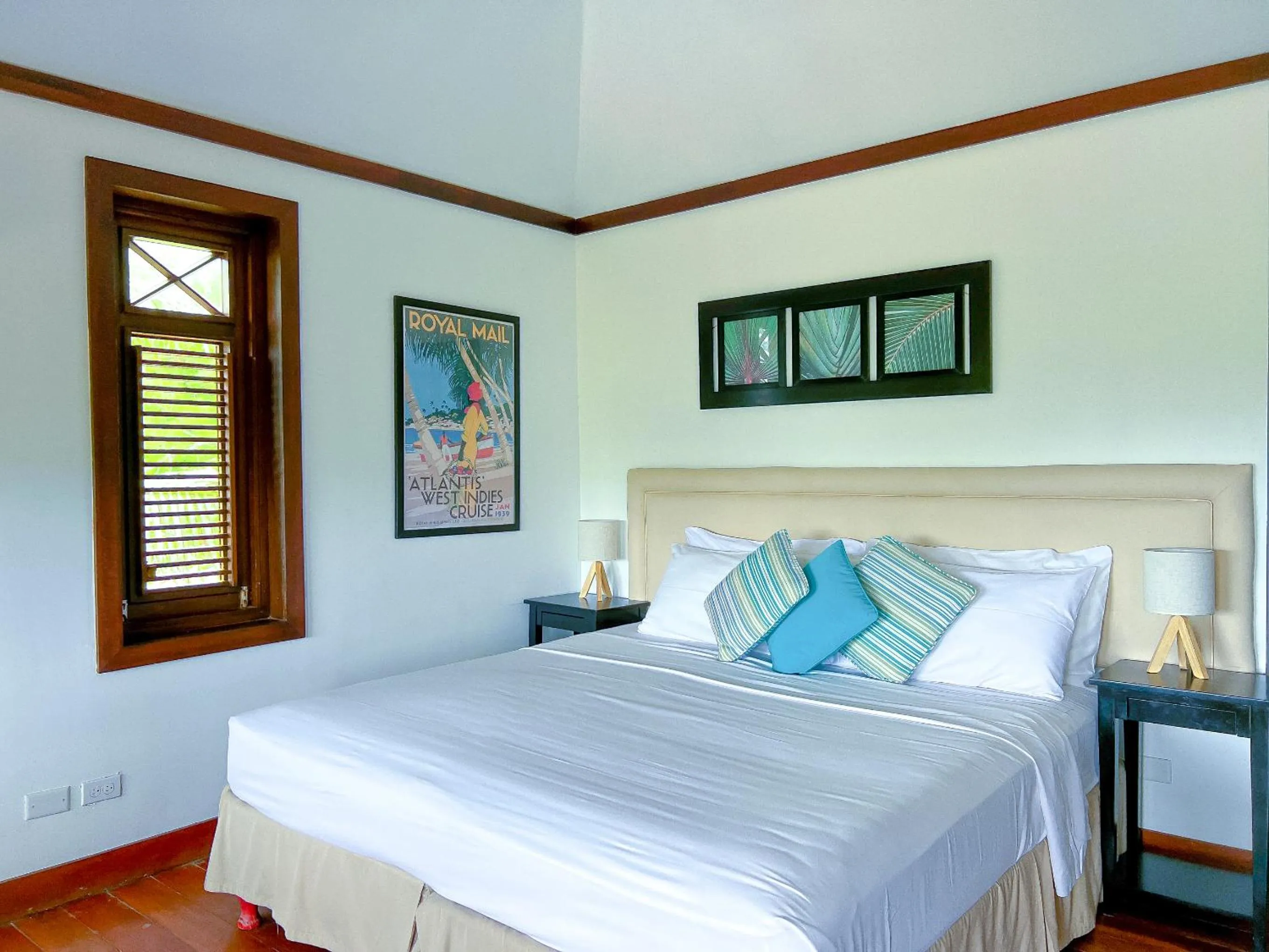 Bed in Santosha Barbados