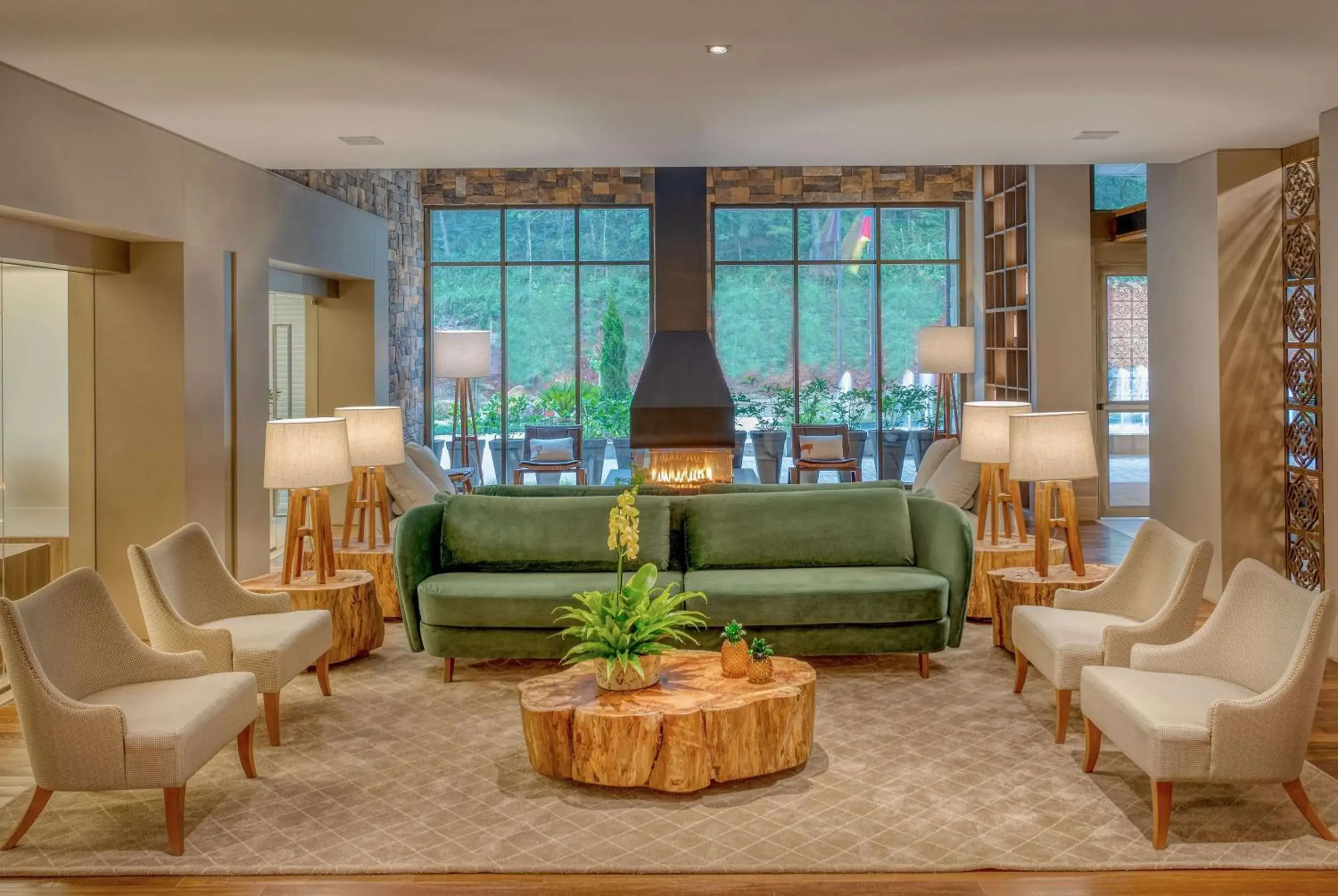 Lobby or reception in Wyndham Gramado Termas Resort & Spa Lobby or reception in Wyndham Gramado Termas Resort & Spa