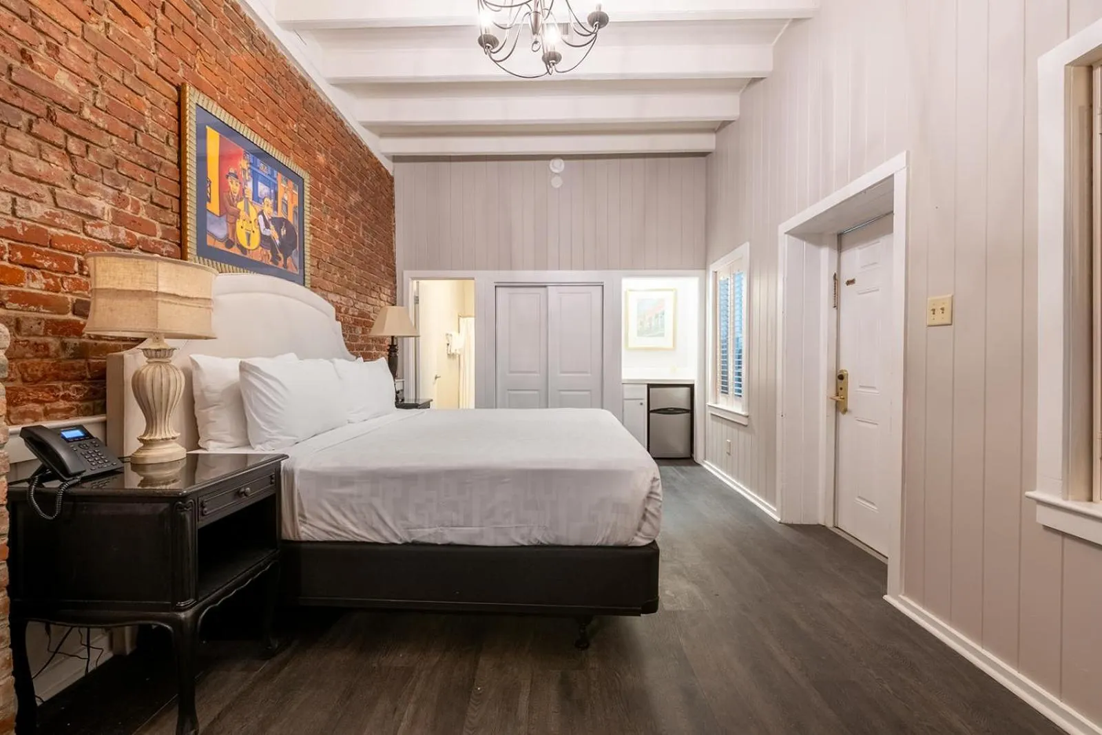 Bed in French Quarter Suites Hotel