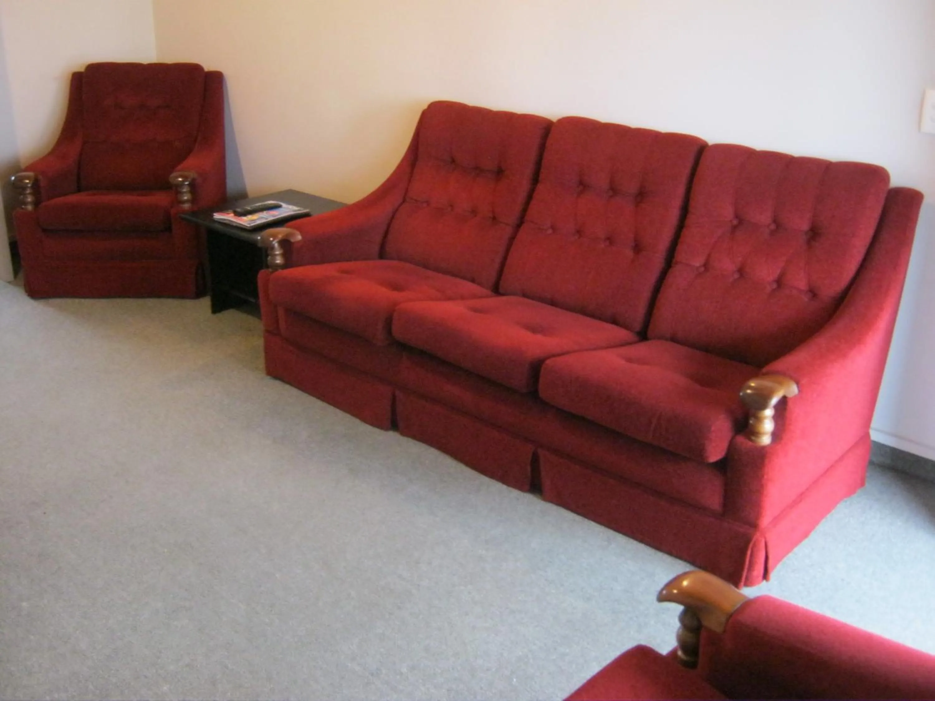 Seating area in Blue Dolphin Motel