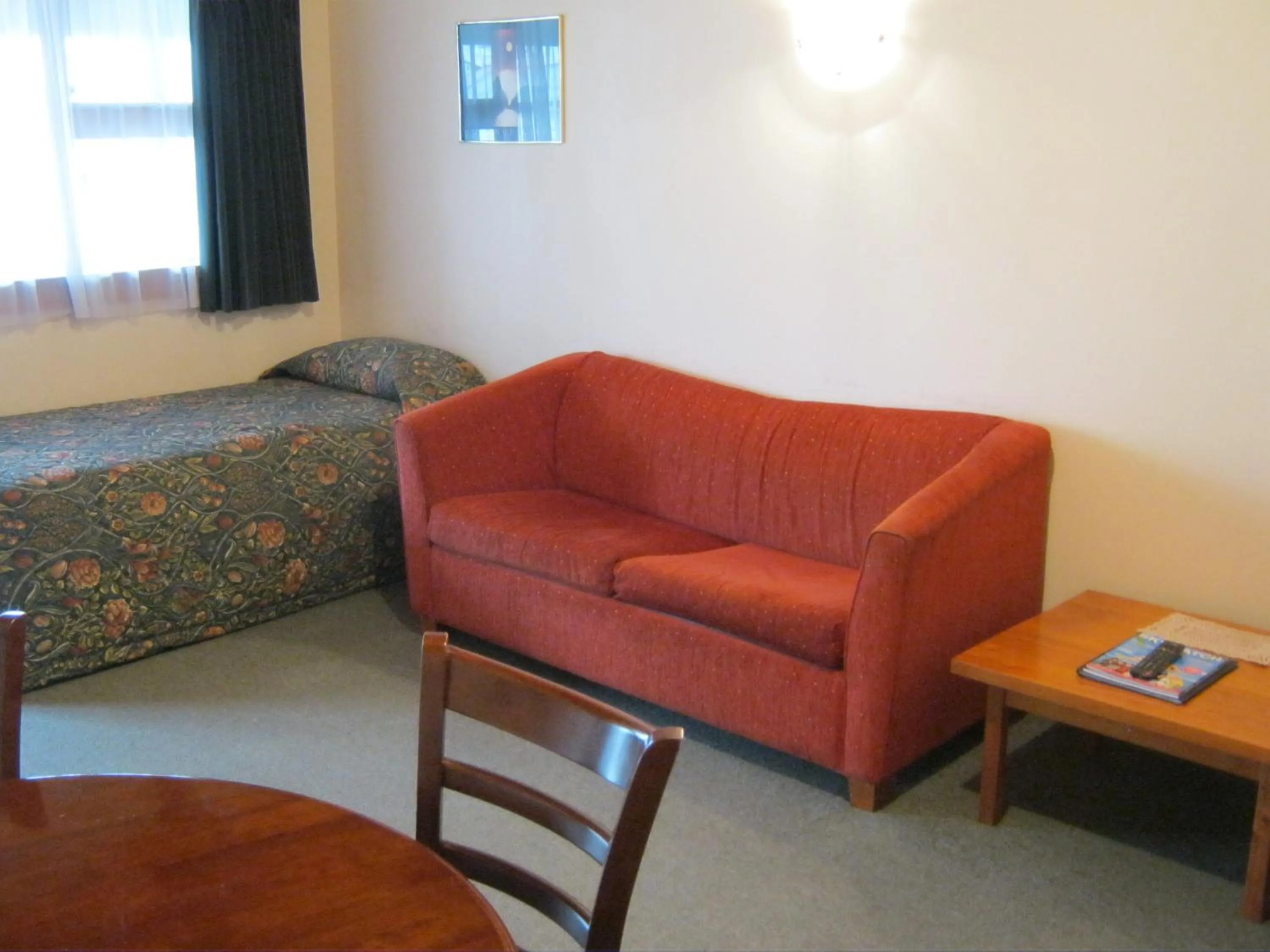 Seating area in Blue Dolphin Motel