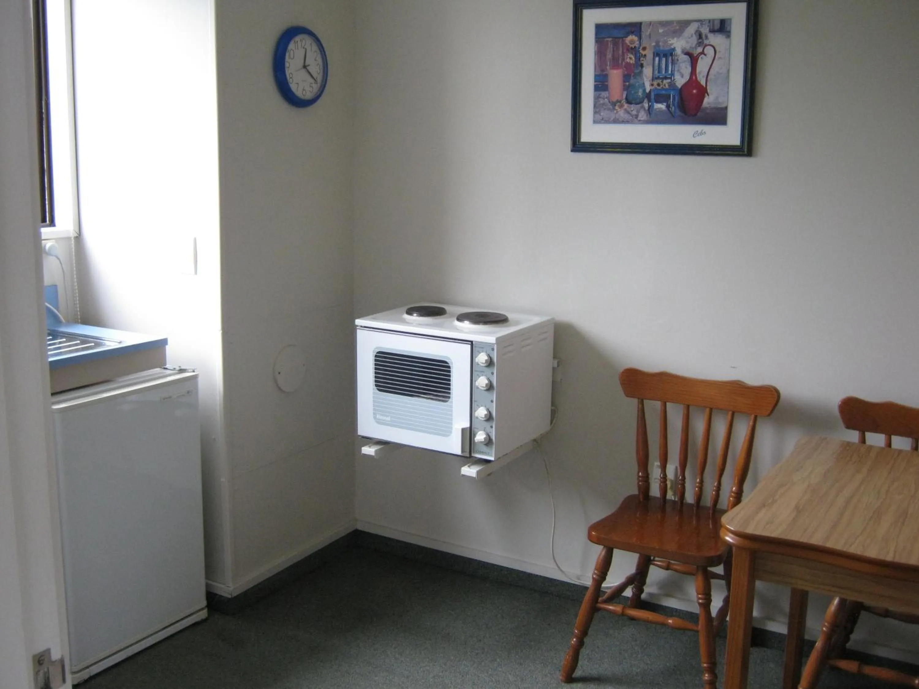 Seating area in Blue Dolphin Motel