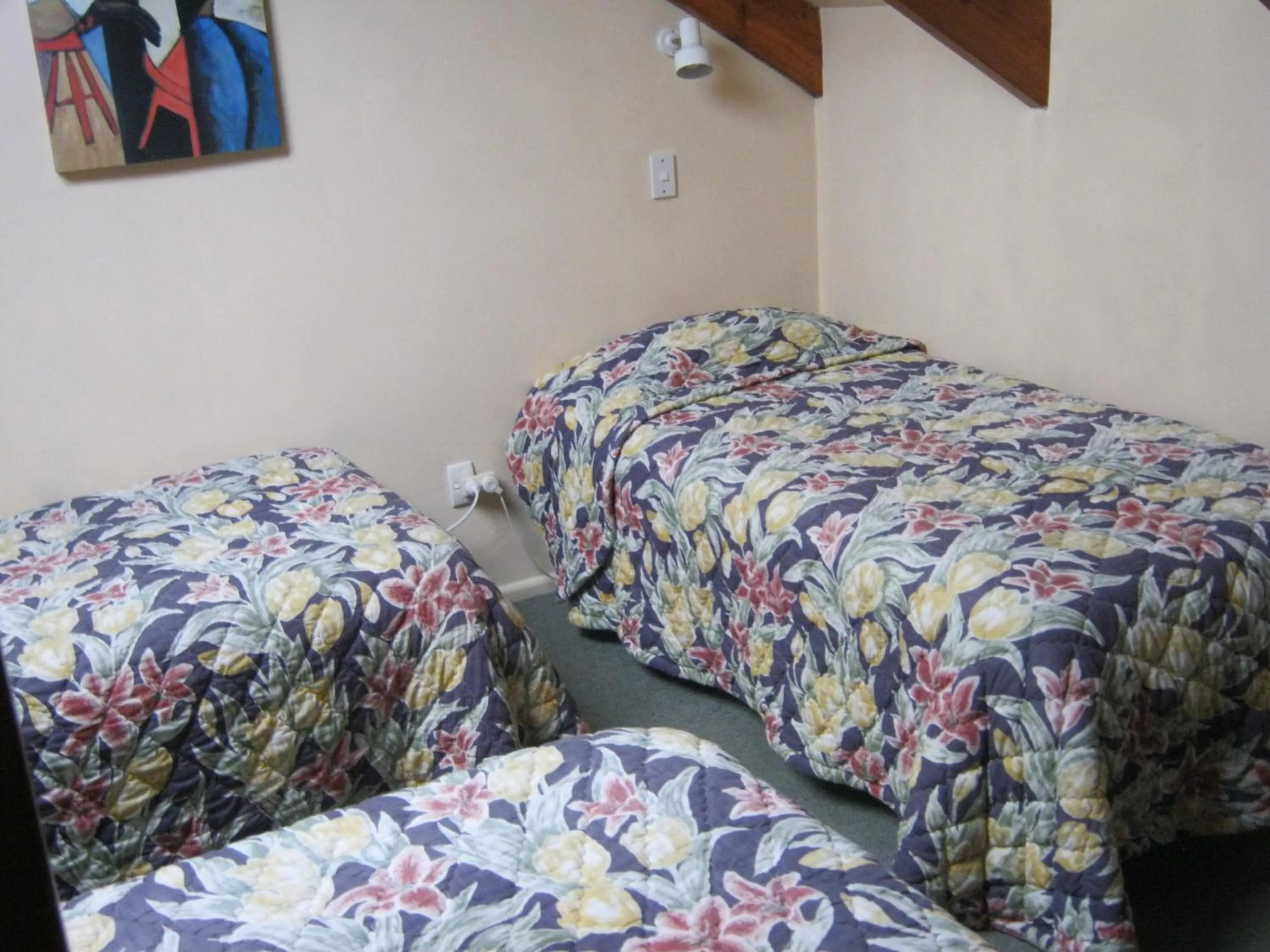 Bed in Blue Dolphin Motel