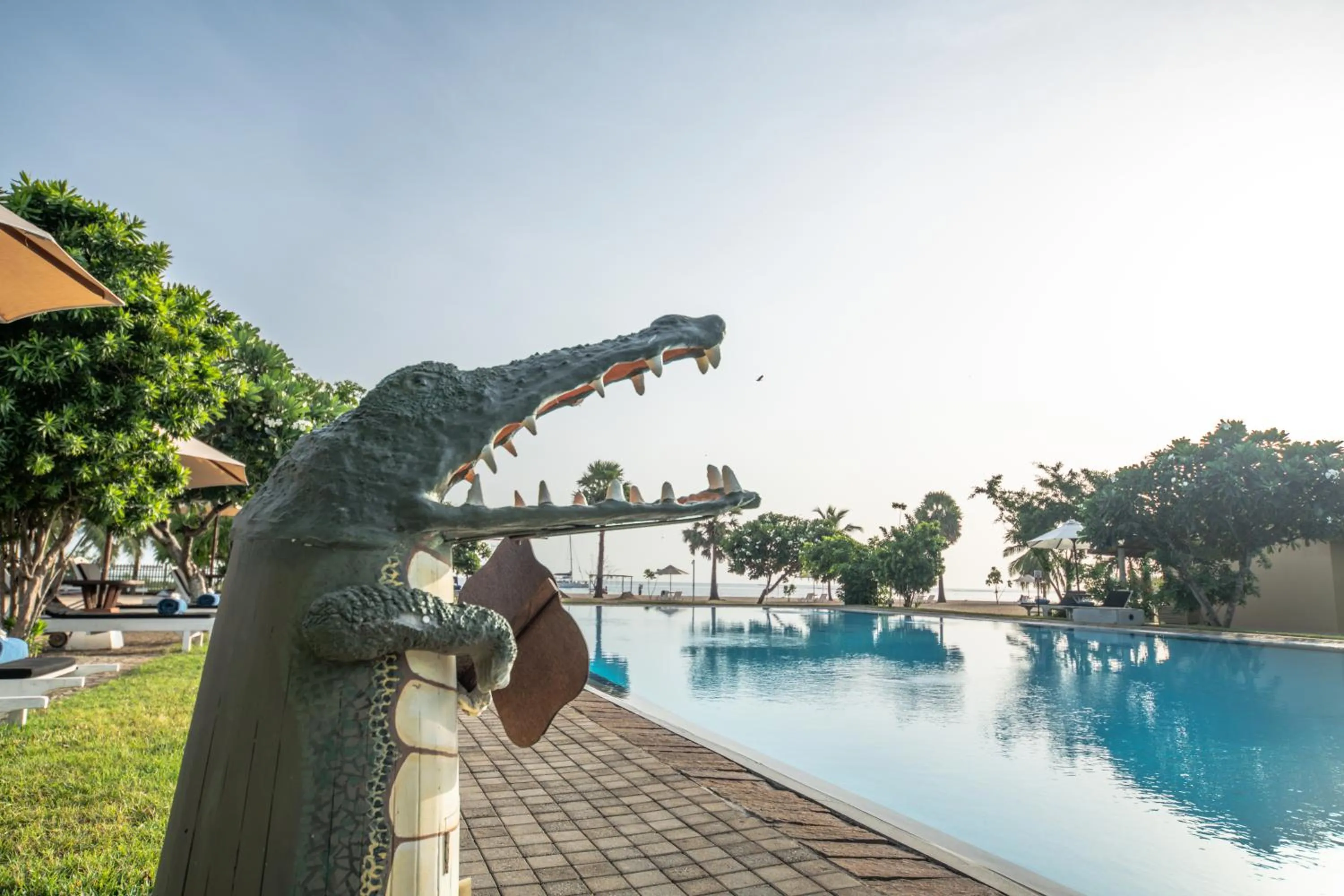 Swimming pool in Amethyst Resort Passikudah
