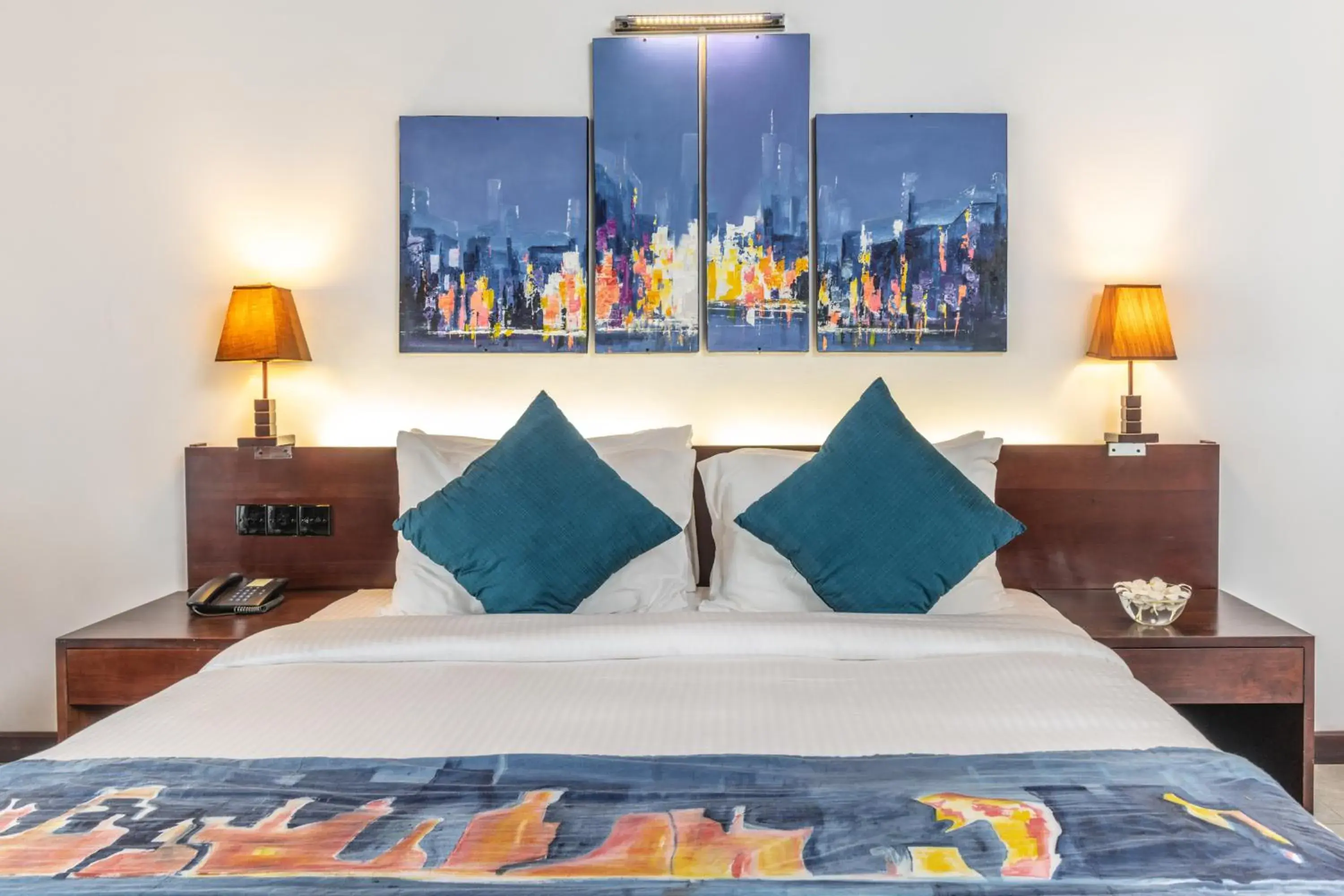 Bed in Amethyst Resort Passikudah Bed in Amethyst Resort Passikudah