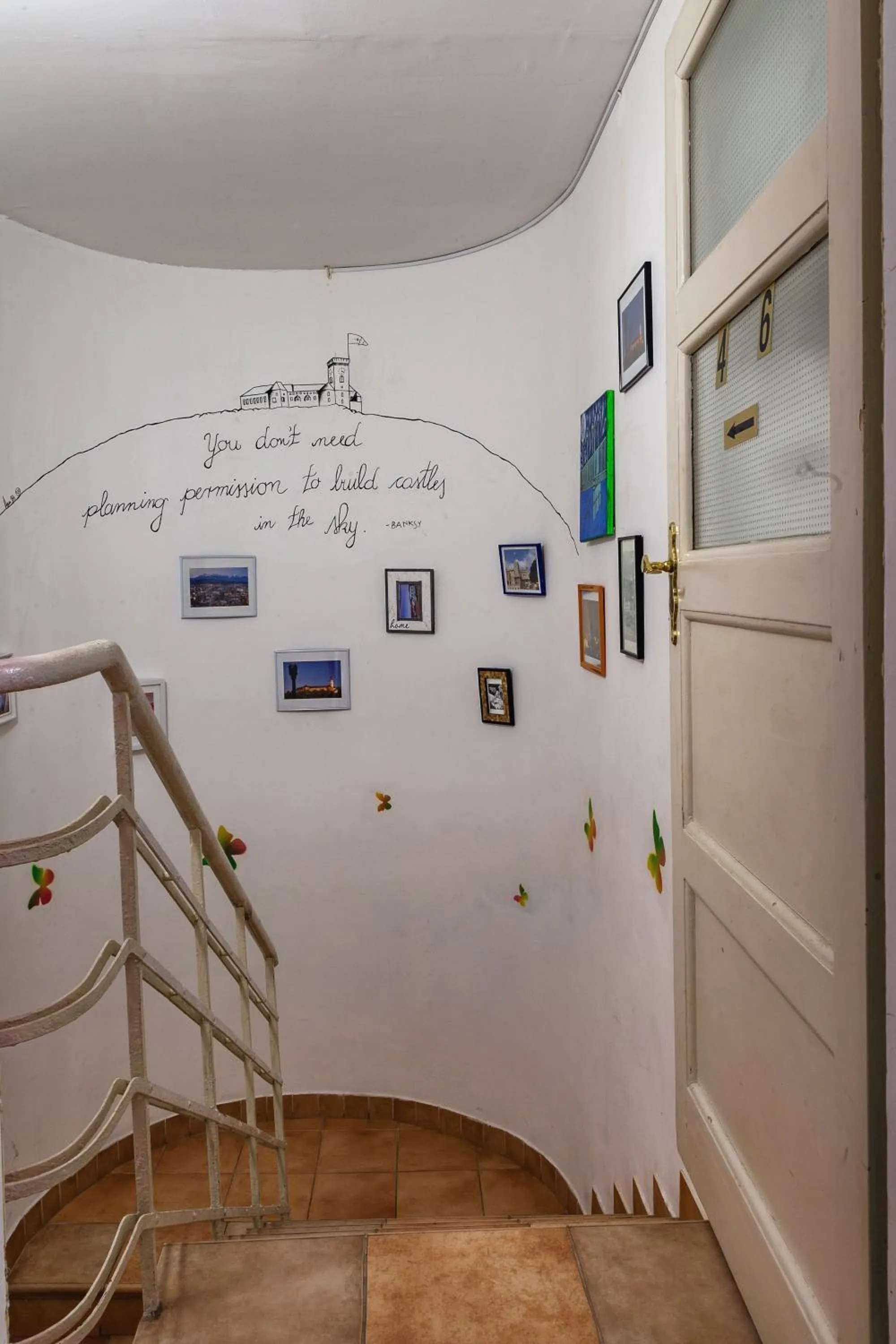 Decorative detail in Hostel 24