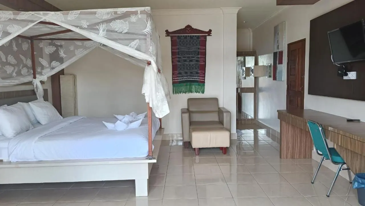 Bed in Toba Village Inn