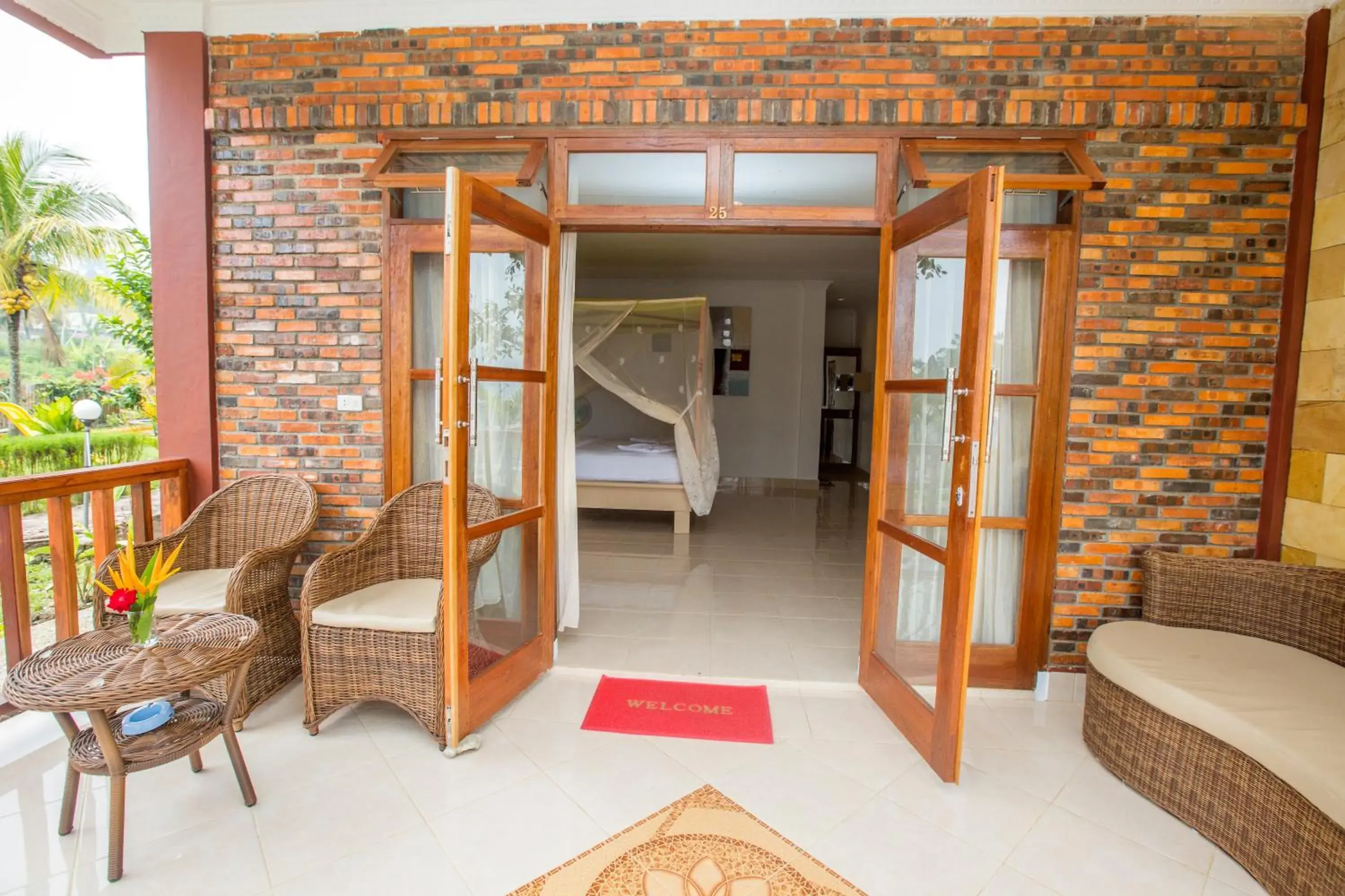 Bed in Toba Village Inn Bed in Toba Village Inn