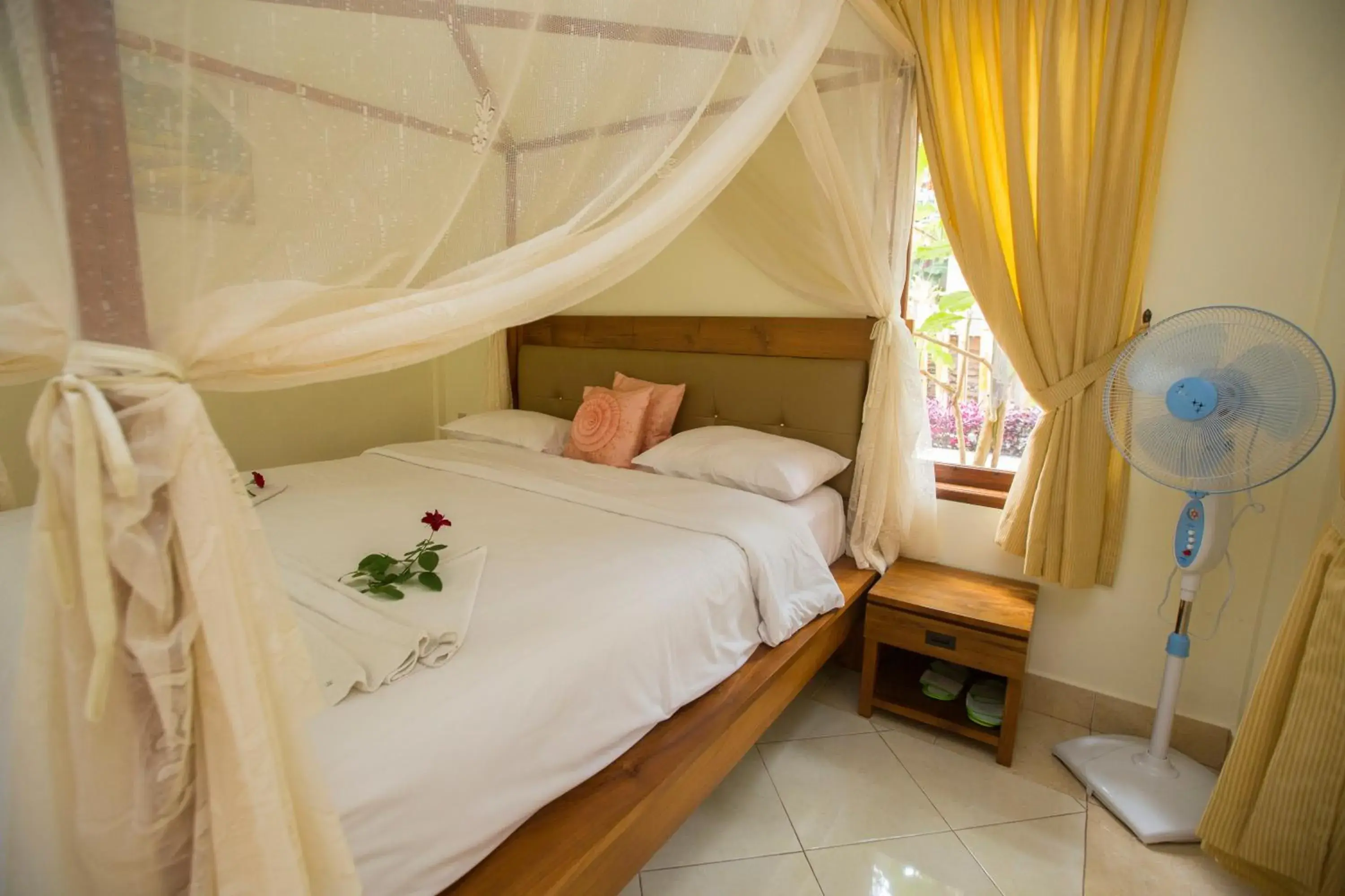 Bed in Toba Village Inn Bed in Toba Village Inn