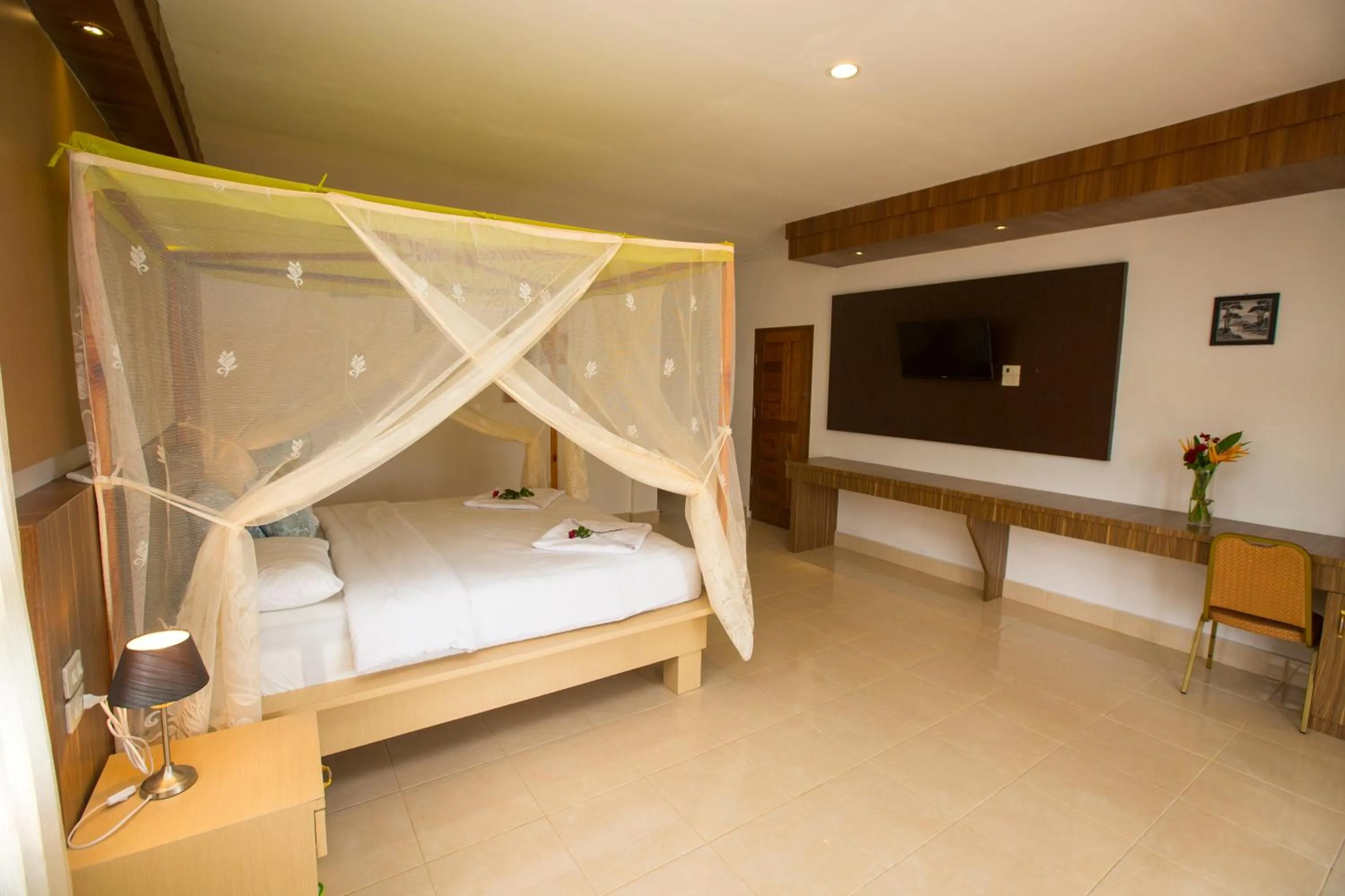 Bed in Toba Village Inn