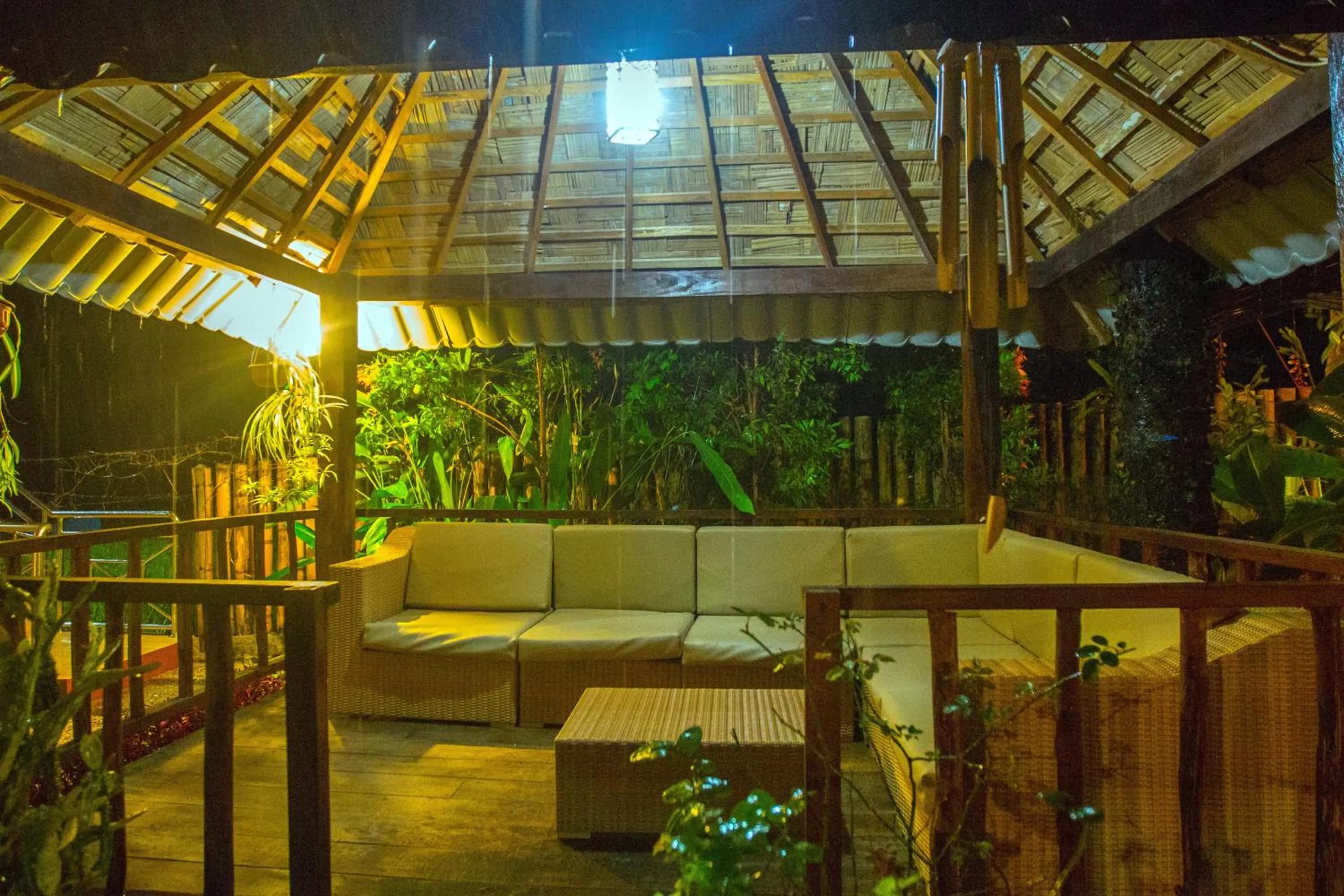 Patio in Toba Village Inn