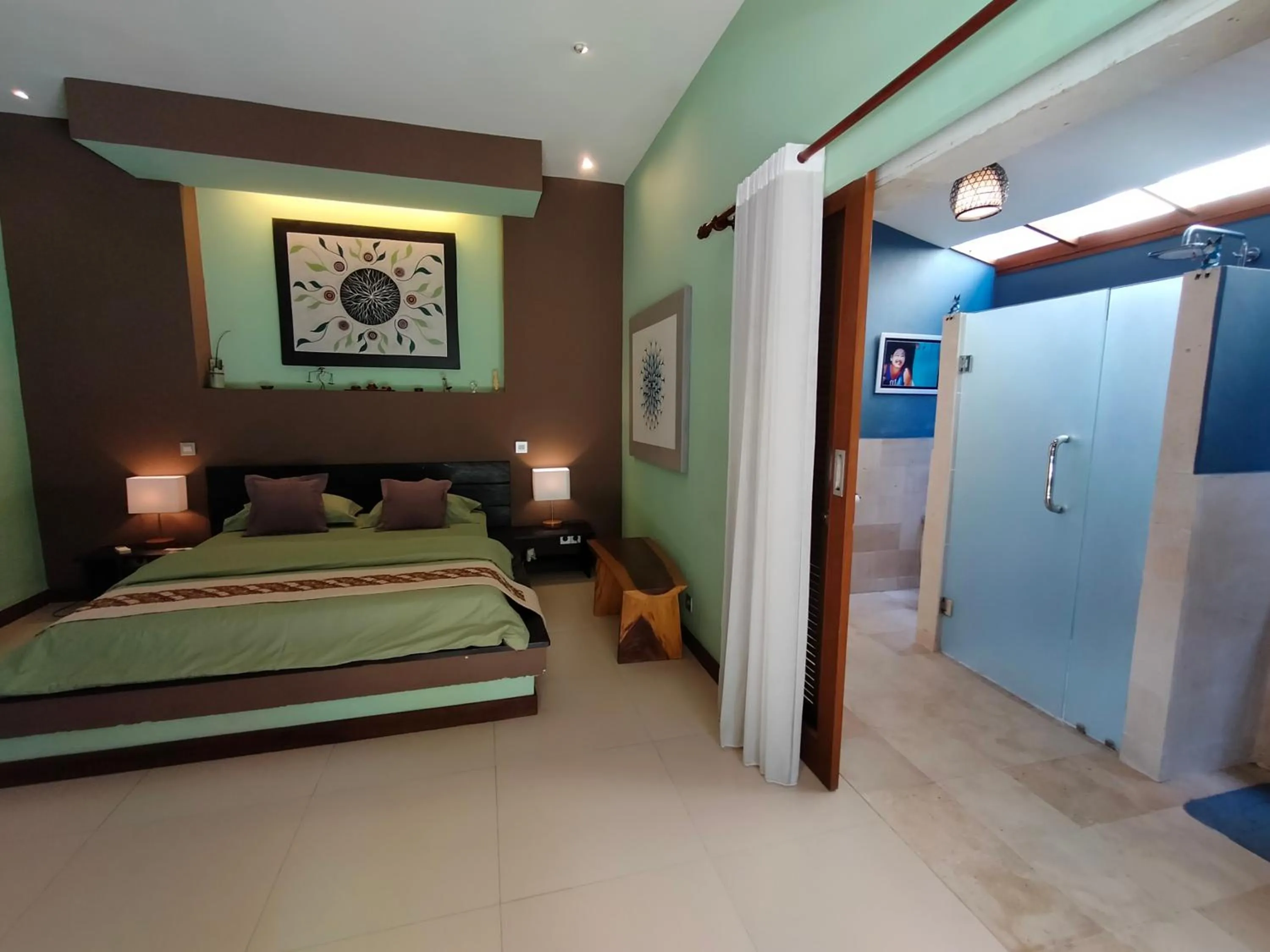 Bed in Villa Pilou Boutique Hotel