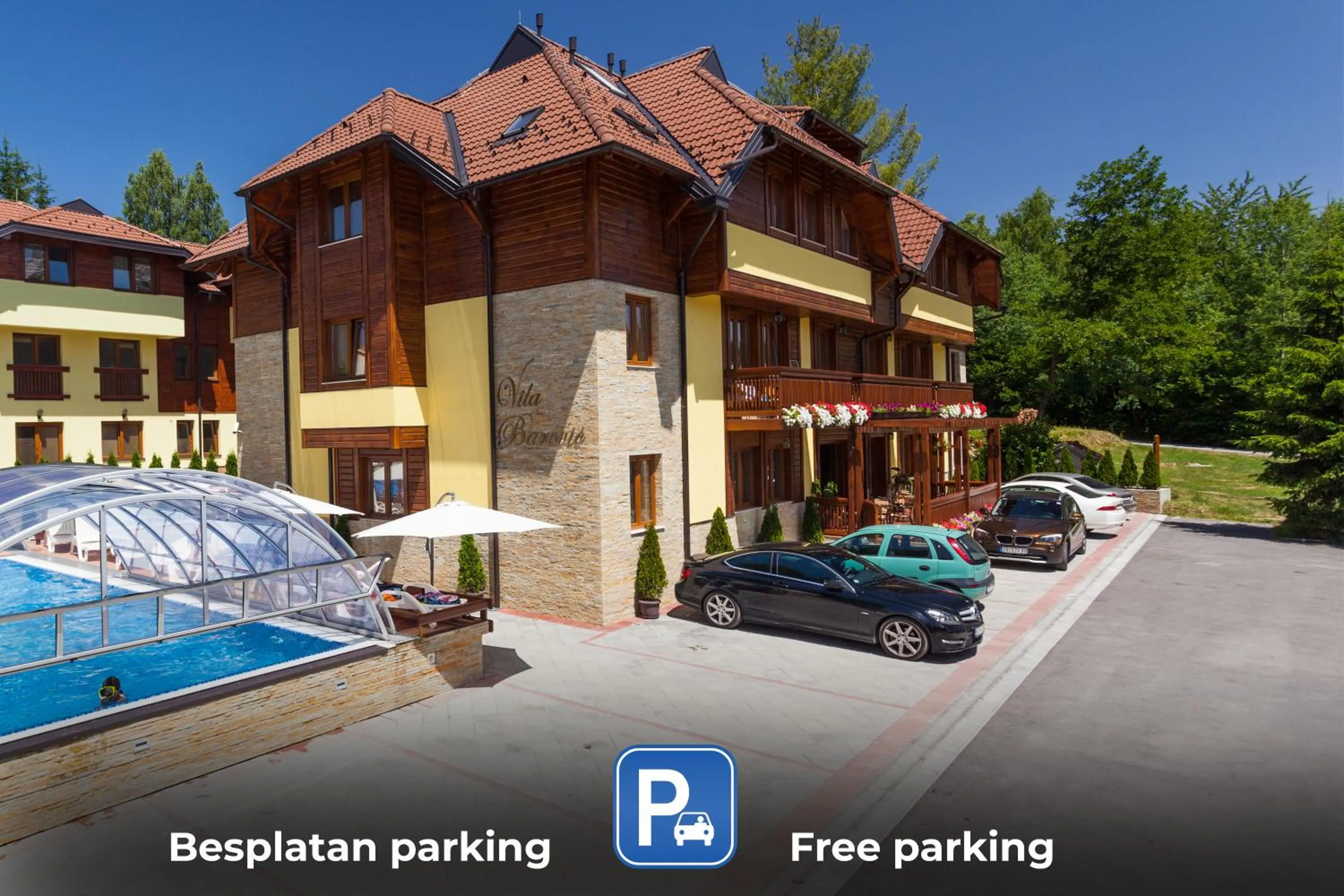 Area and facilities in Vila Barović and Spa