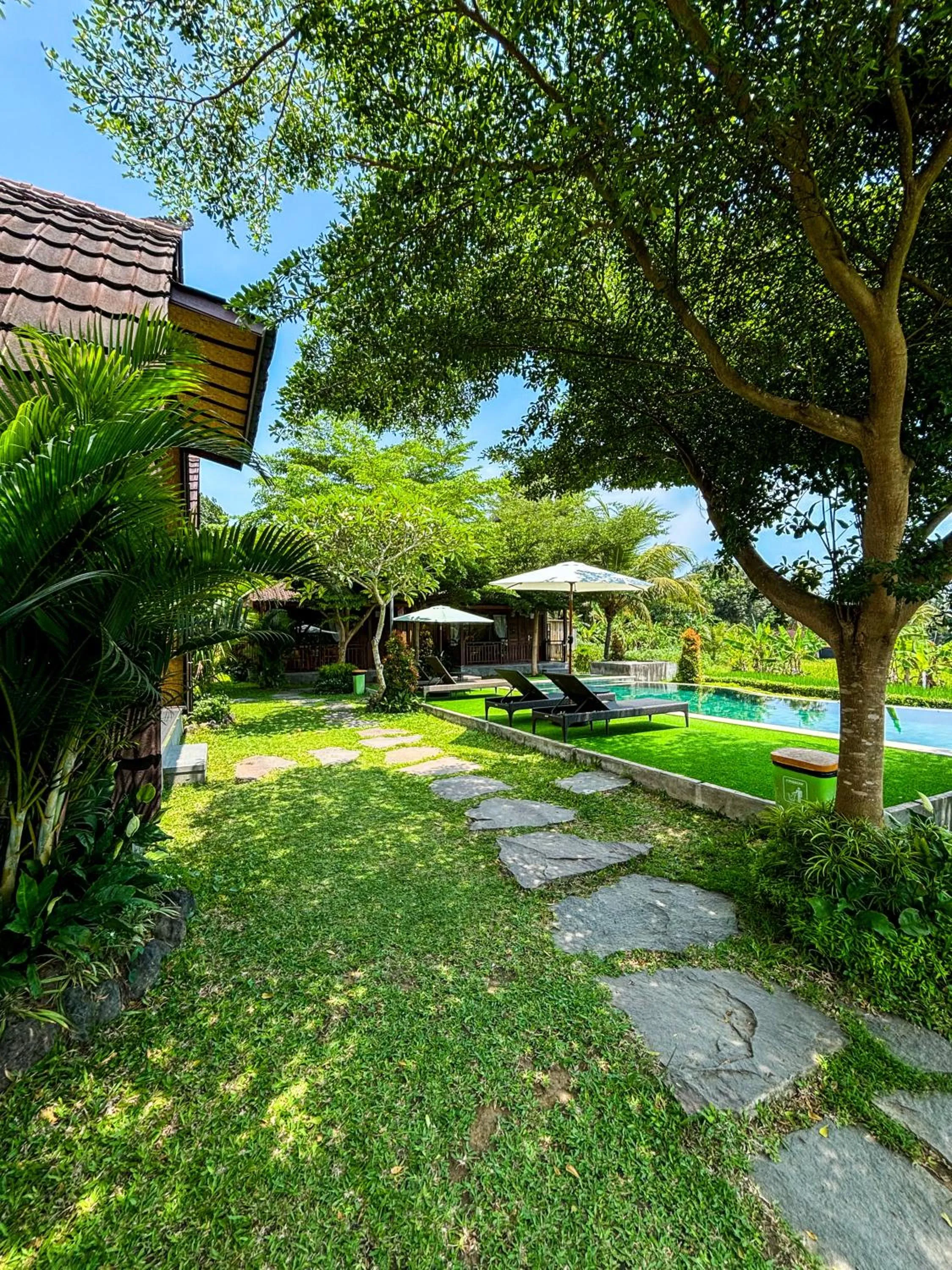 Garden view in Adil Villa & Resort