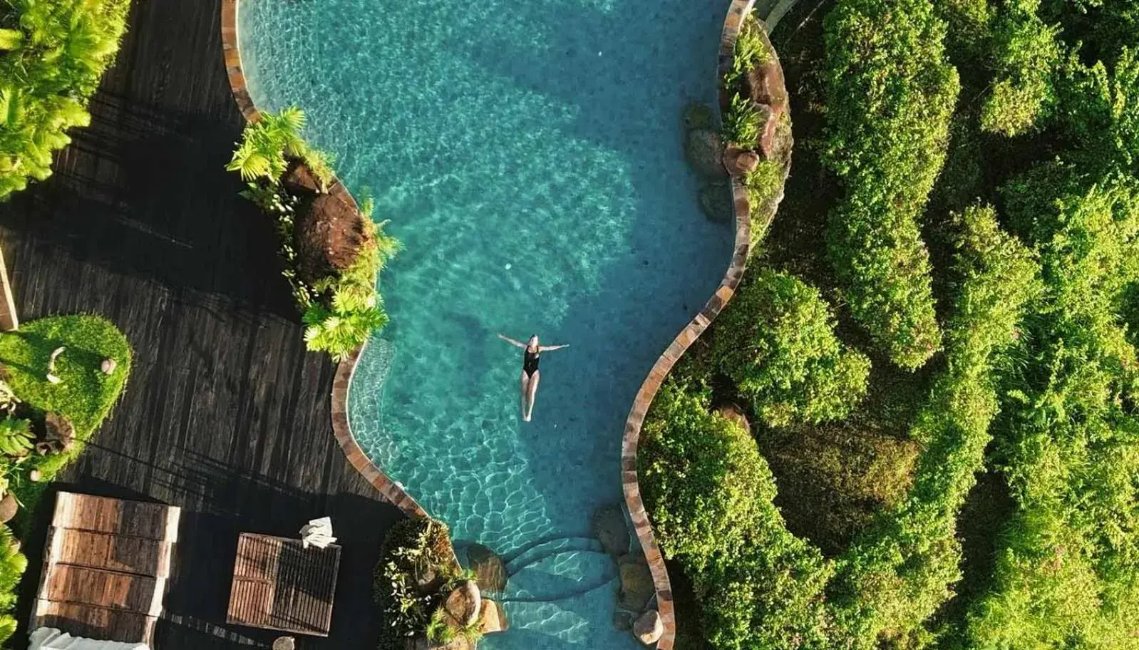 Swimming pool in MATHIS Lodge Amed Swimming pool in MATHIS Lodge Amed
