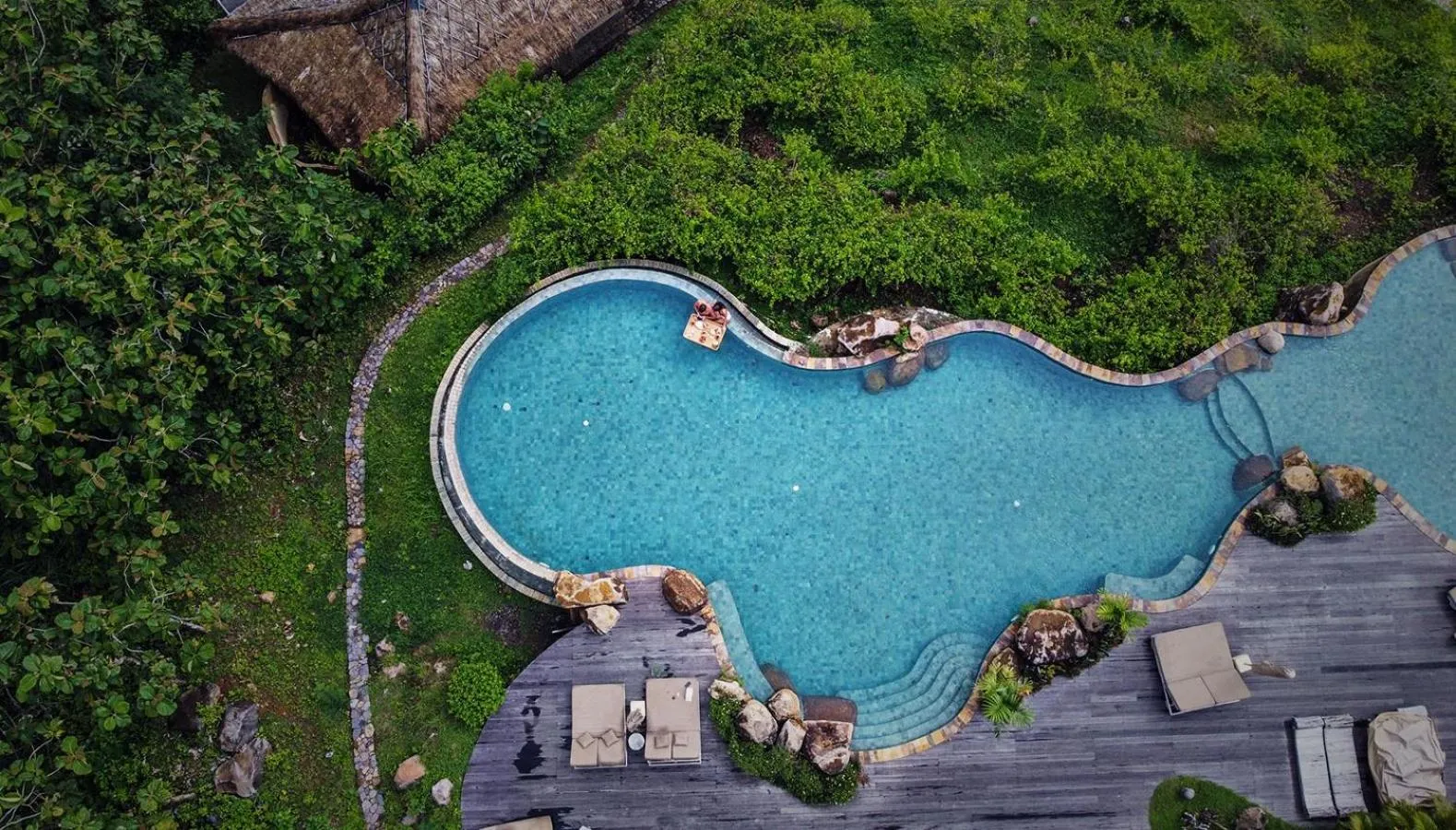 Swimming pool in MATHIS Lodge Amed
