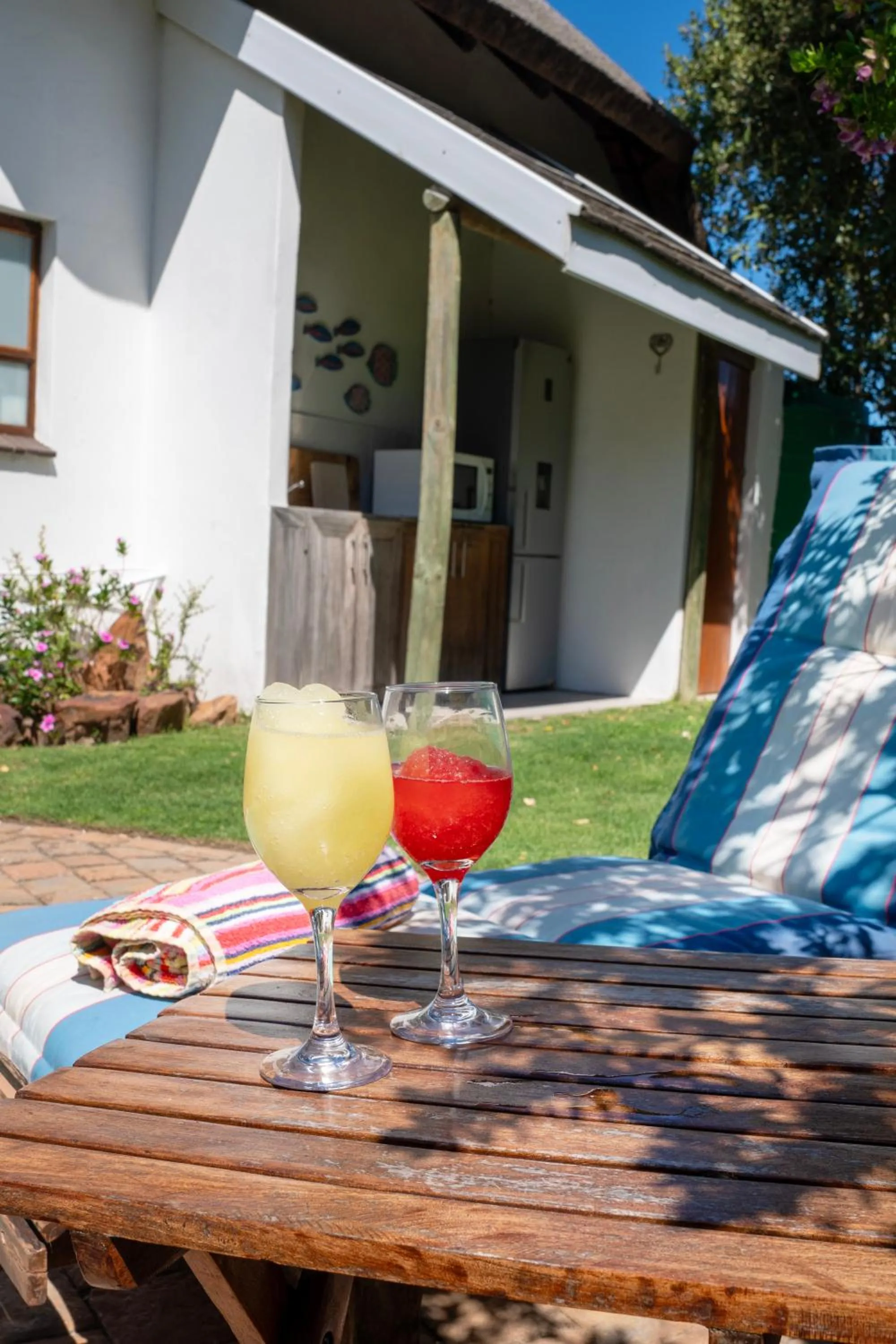 Communal kitchen in Cycads on Sea Guest House