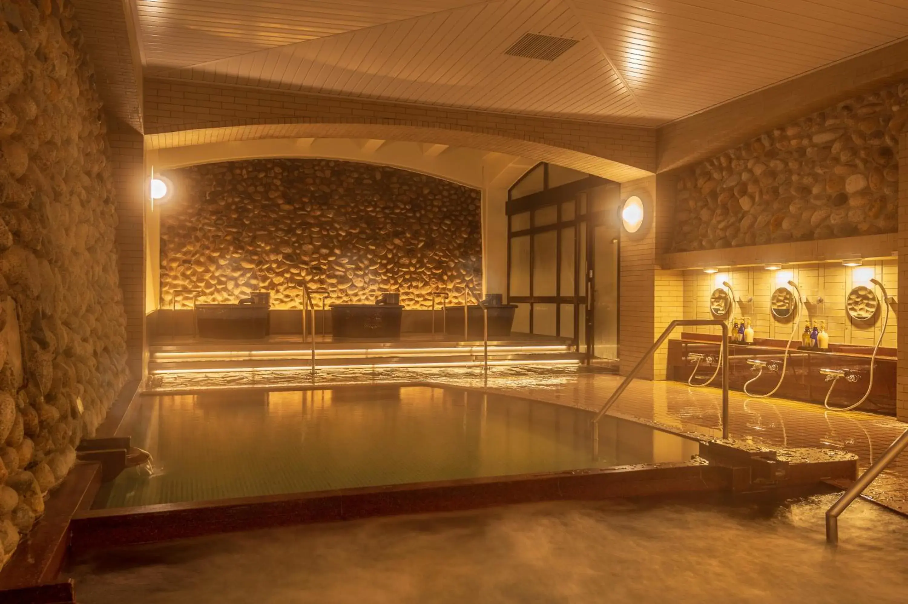 Hot Spring Bath, Swimming Pool in Lime Resort Myoko