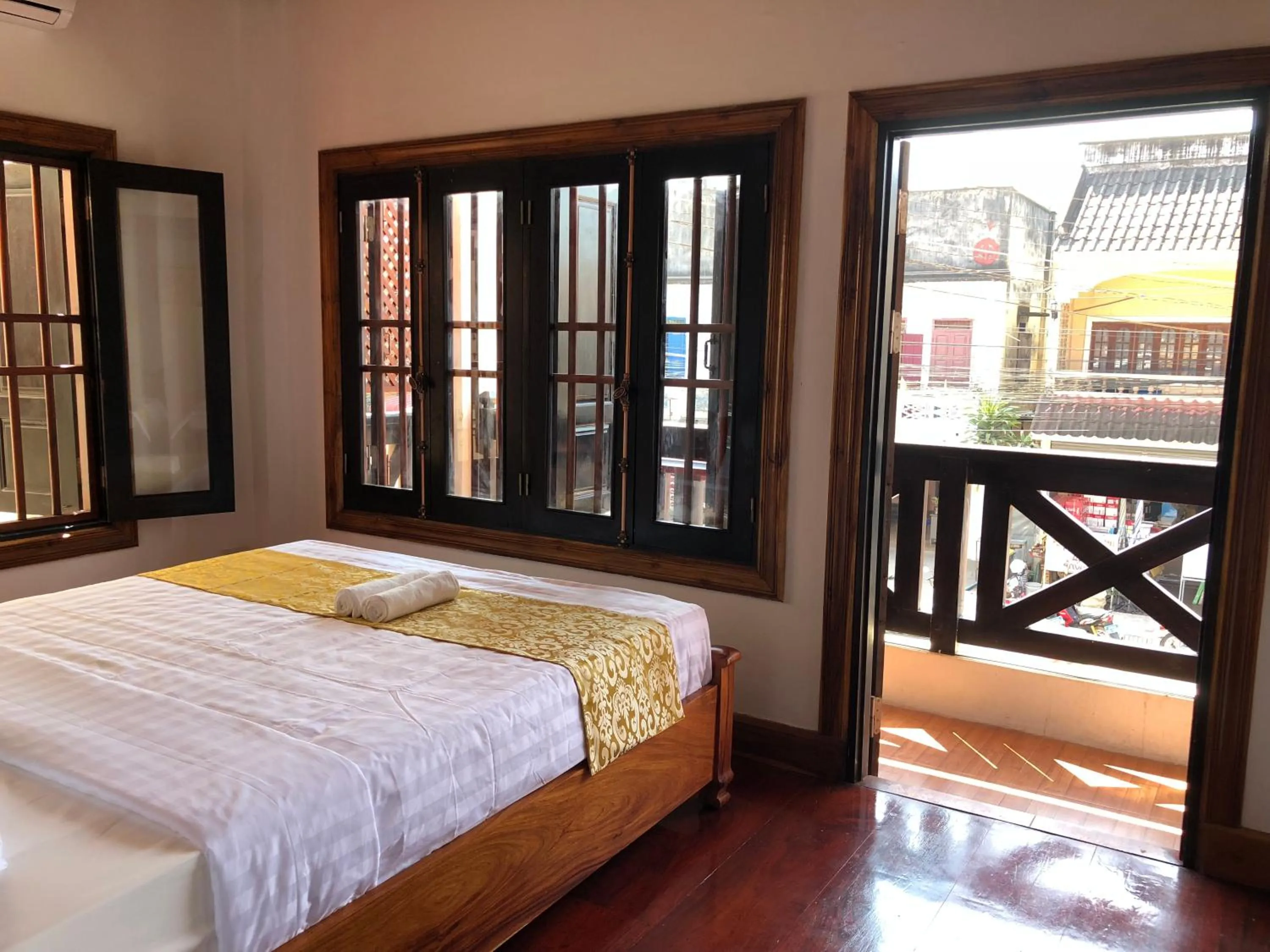 Balcony/Terrace, Bed in Elephant Boutique Hotel
