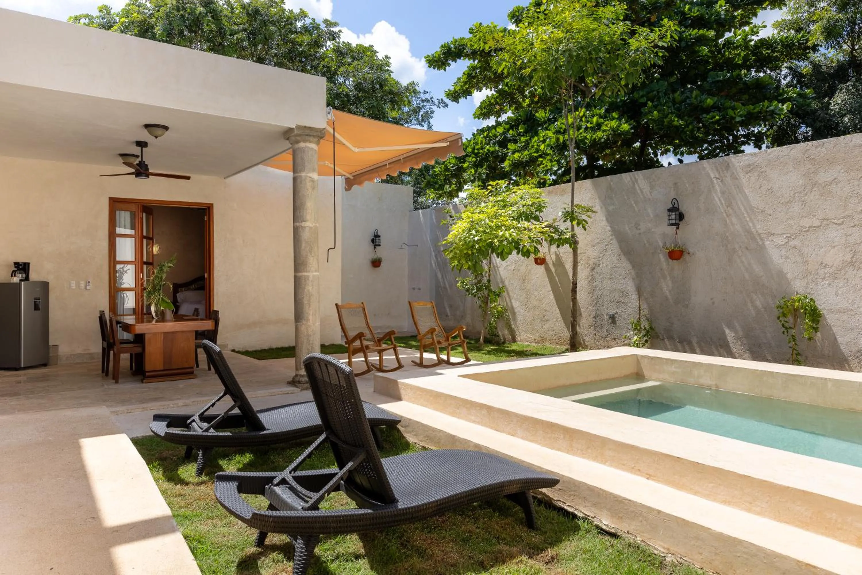 Patio in Hacienda Cenote San Ignacio