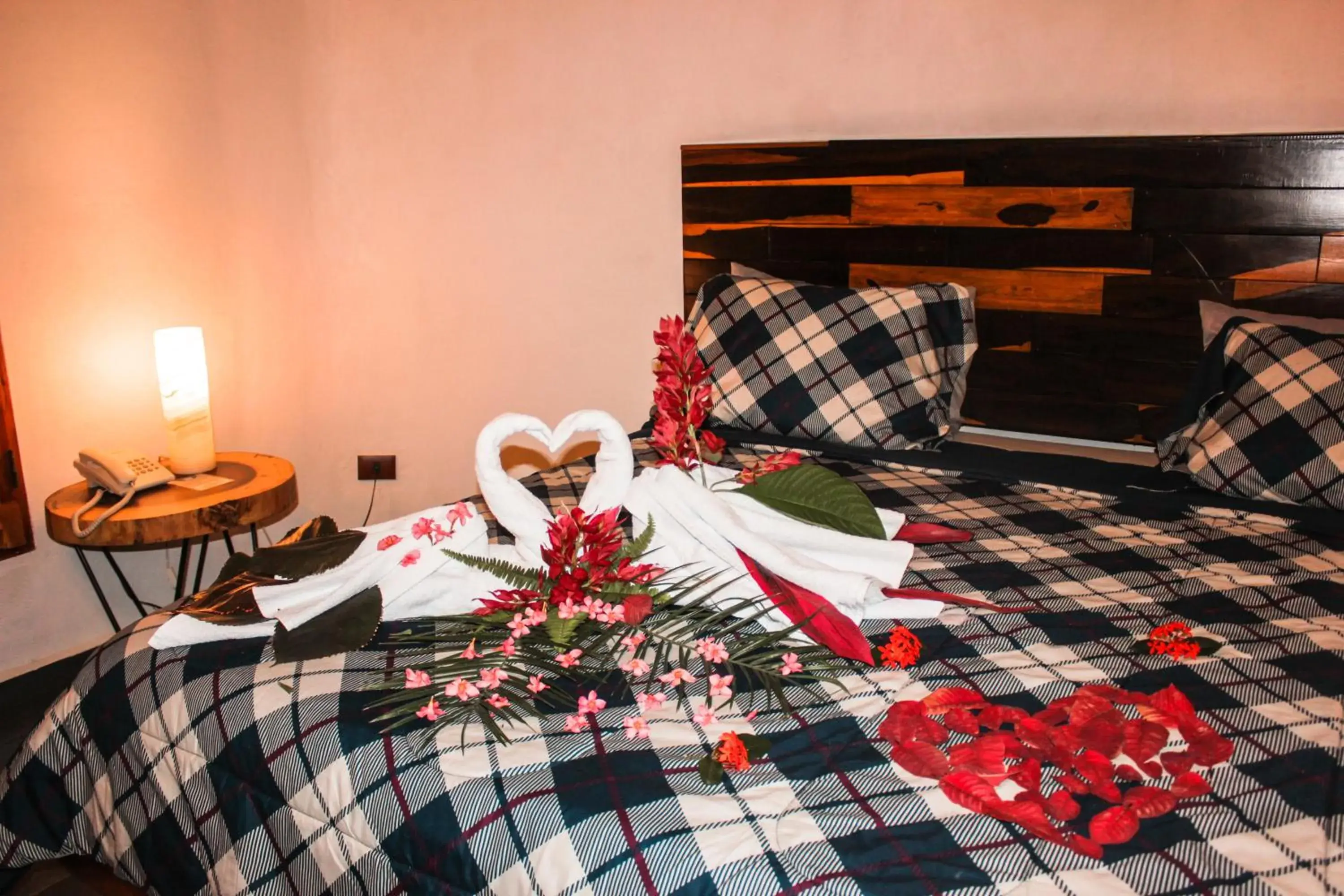 Bed in Hacienda Cenote San Ignacio Bed in Hacienda Cenote San Ignacio