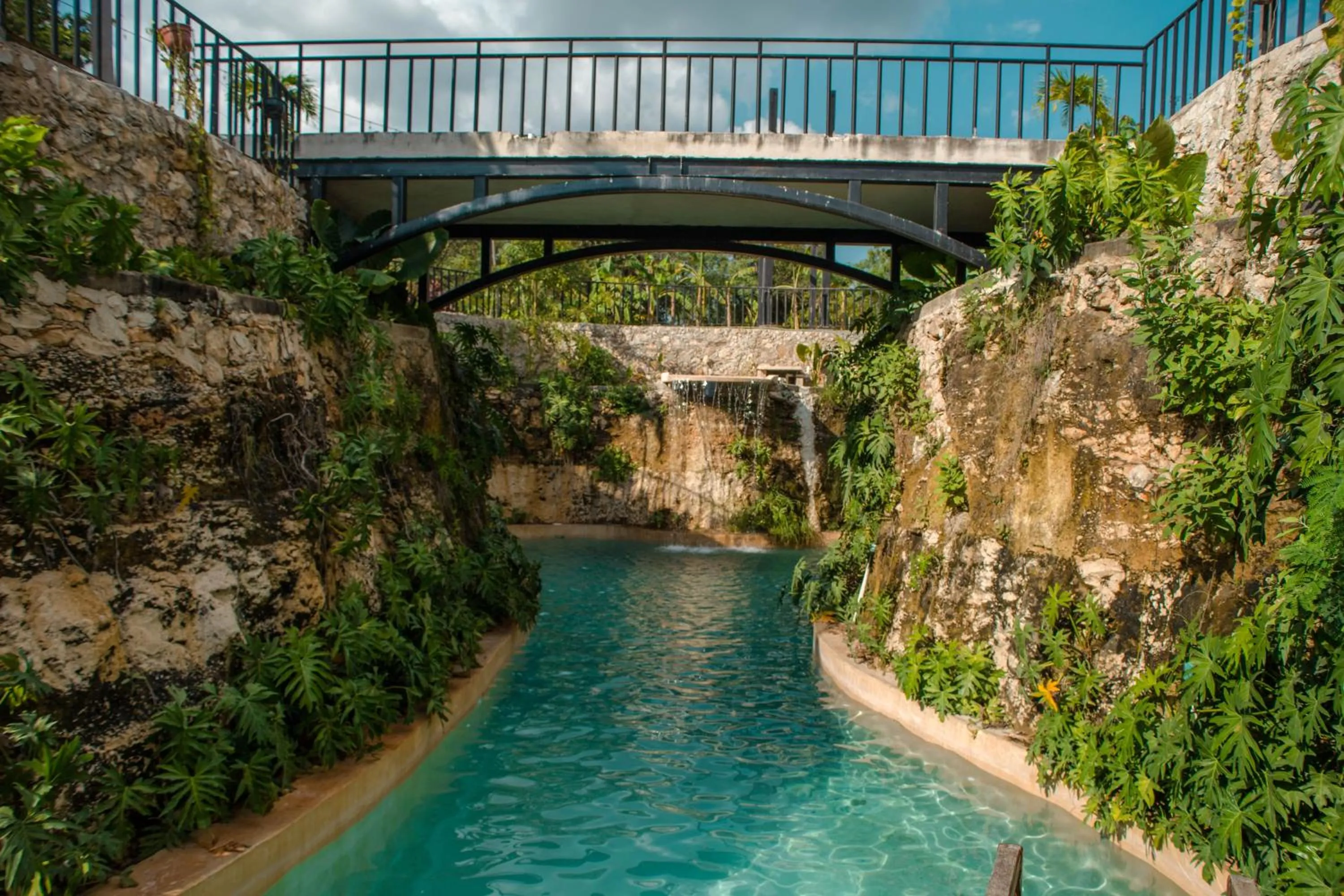 Aqua park in Hacienda Cenote San Ignacio