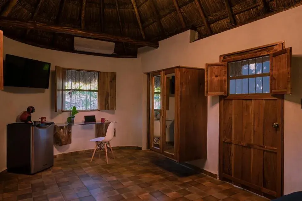 Living room in Hacienda Cenote San Ignacio Living room in Hacienda Cenote San Ignacio