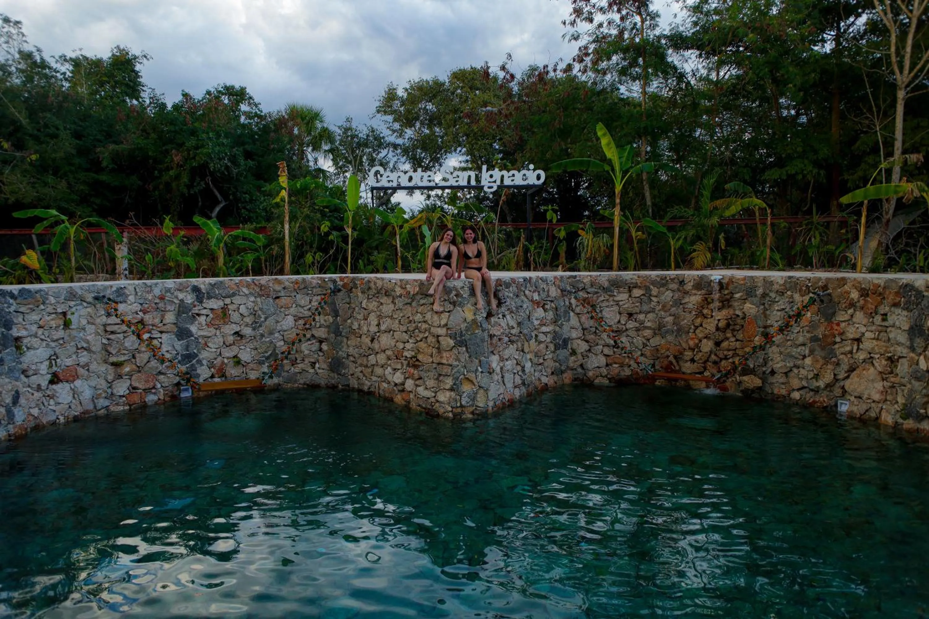 Aqua park in Hacienda Cenote San Ignacio