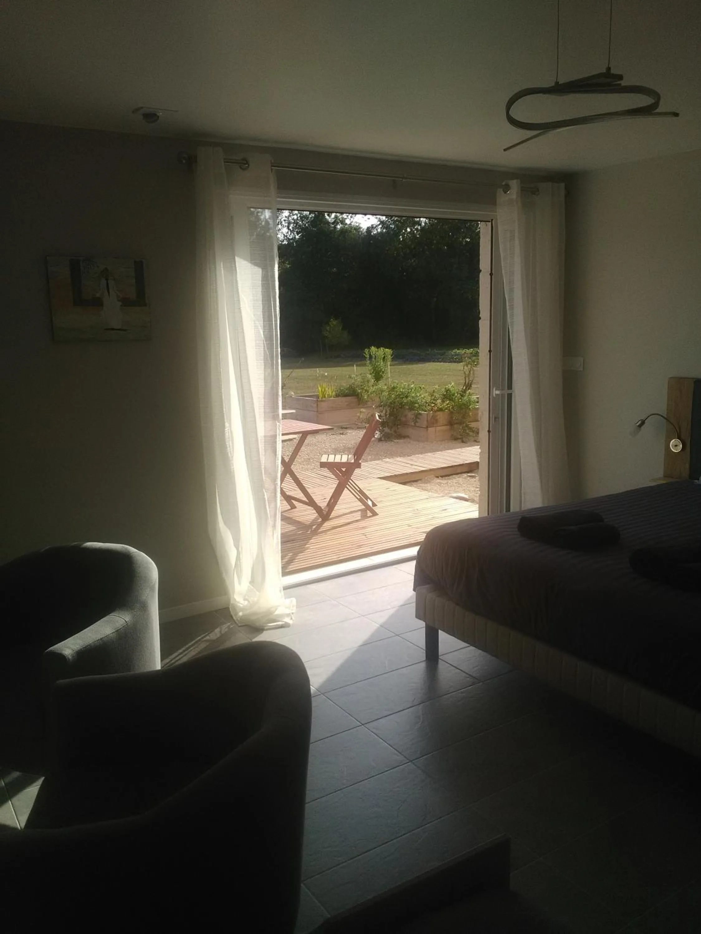 Garden view in Au pied du Lariat