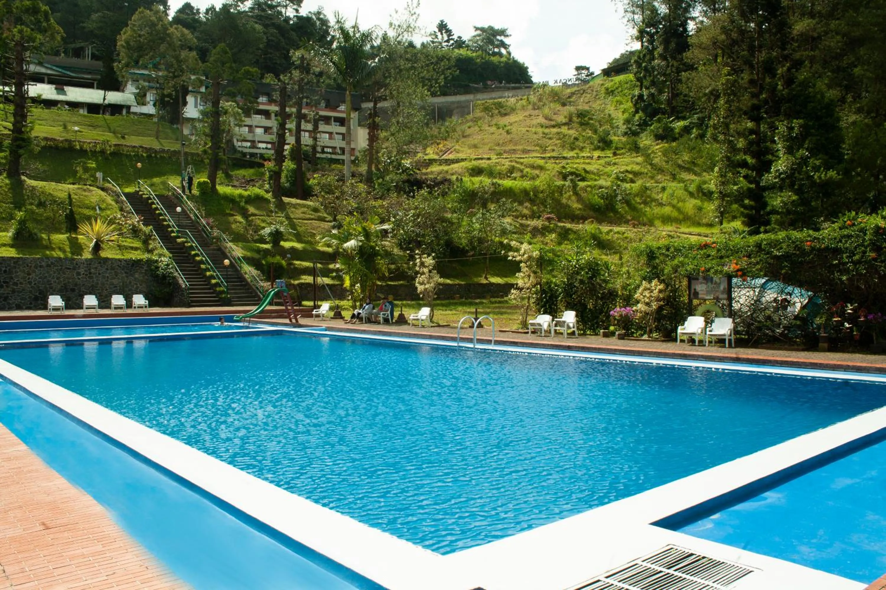 Swimming pool in Puncak Pass Resort
