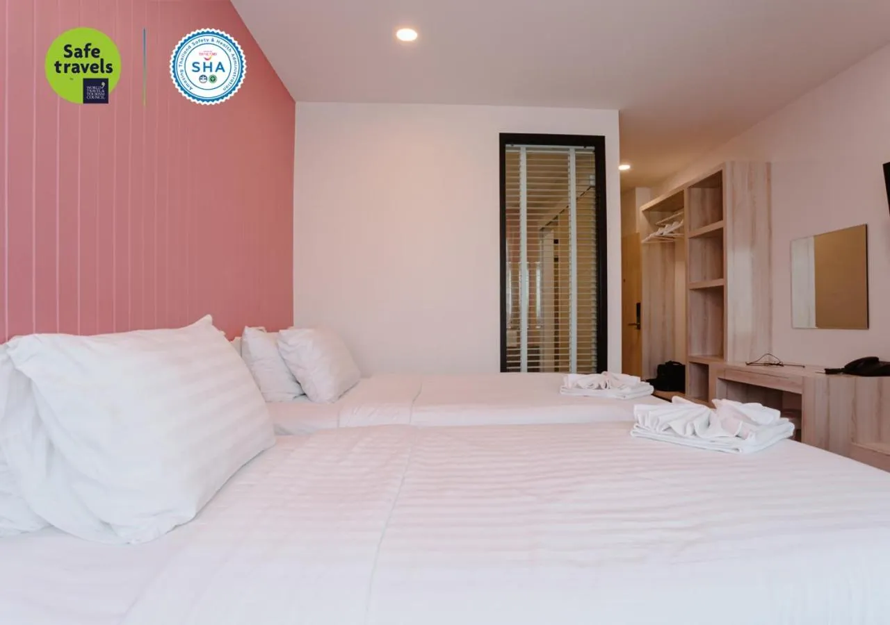 Bedroom, Bed in the echo hotel