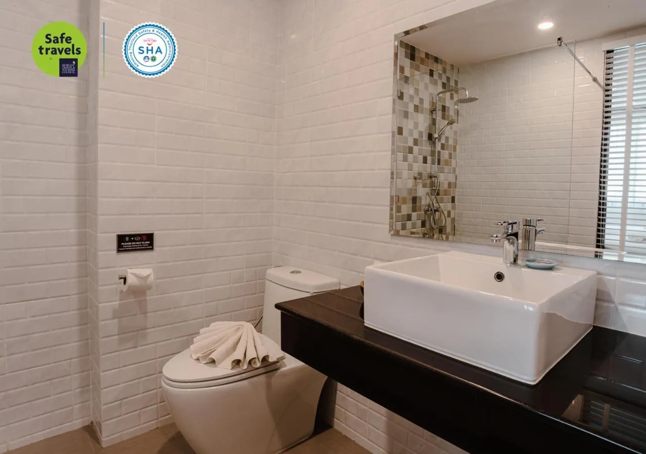 Bathroom in the echo hotel