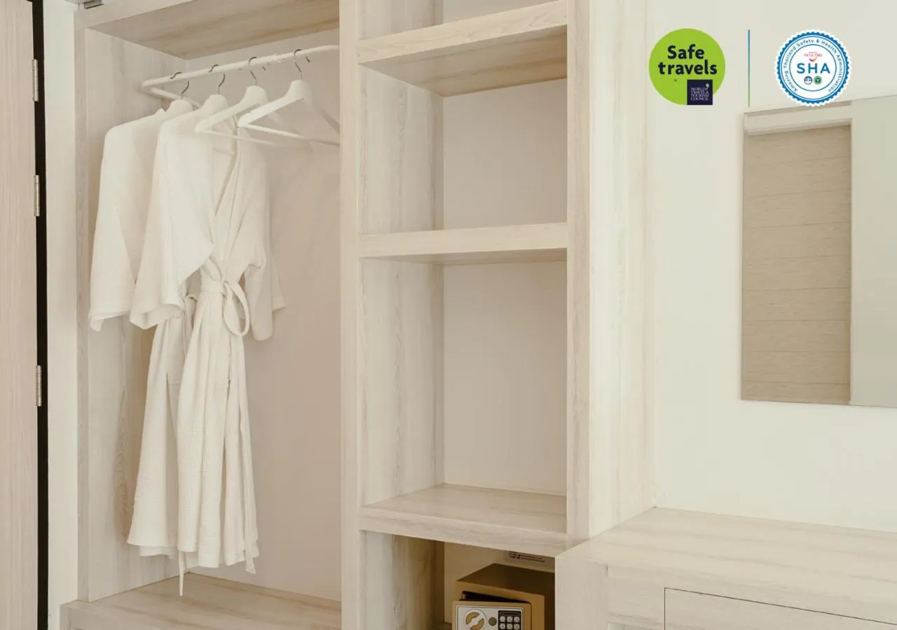 Bedroom in the echo hotel