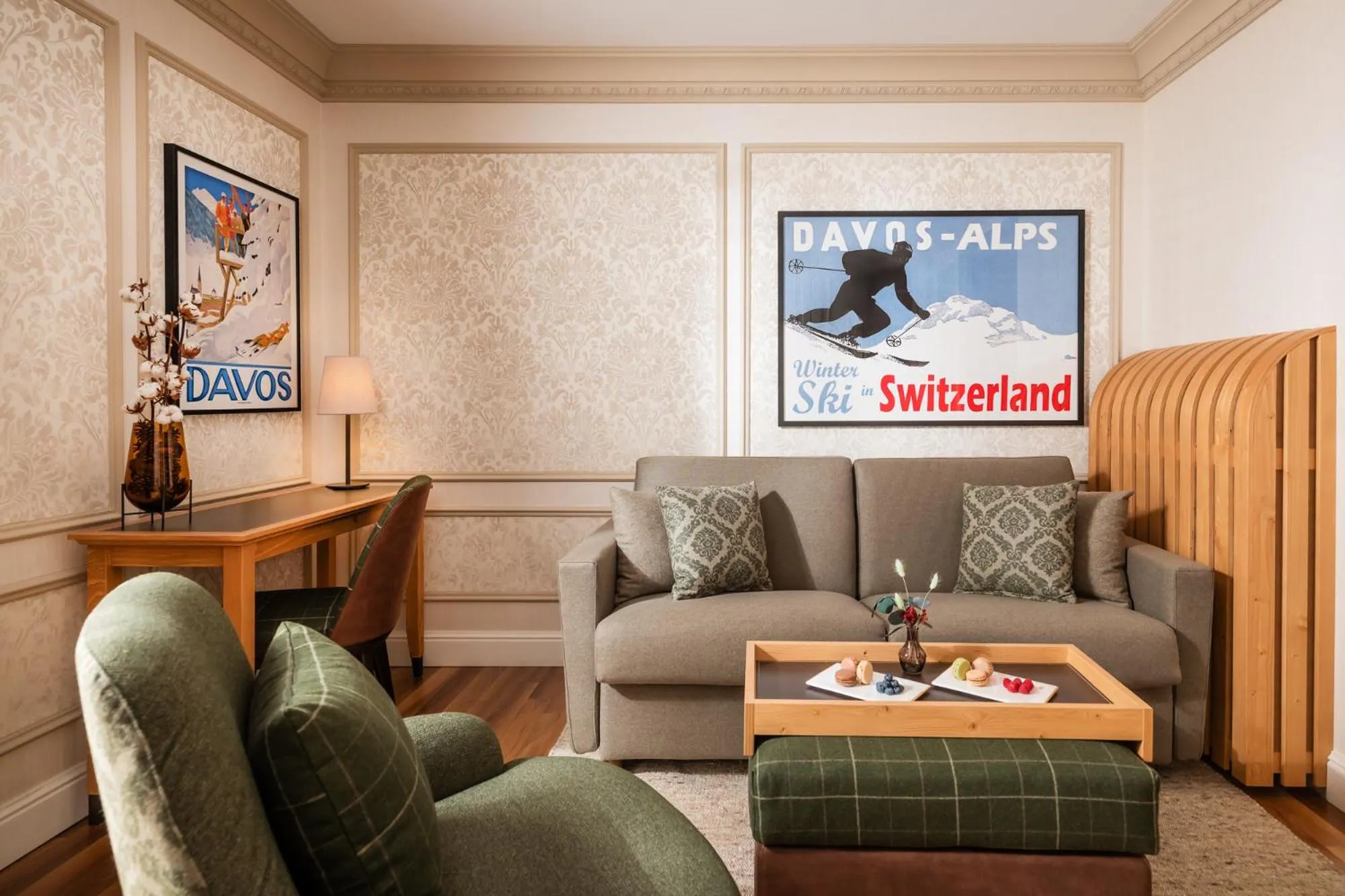 Living room in Hotel Flüela Davos - The Unbound Collection by Hyatt