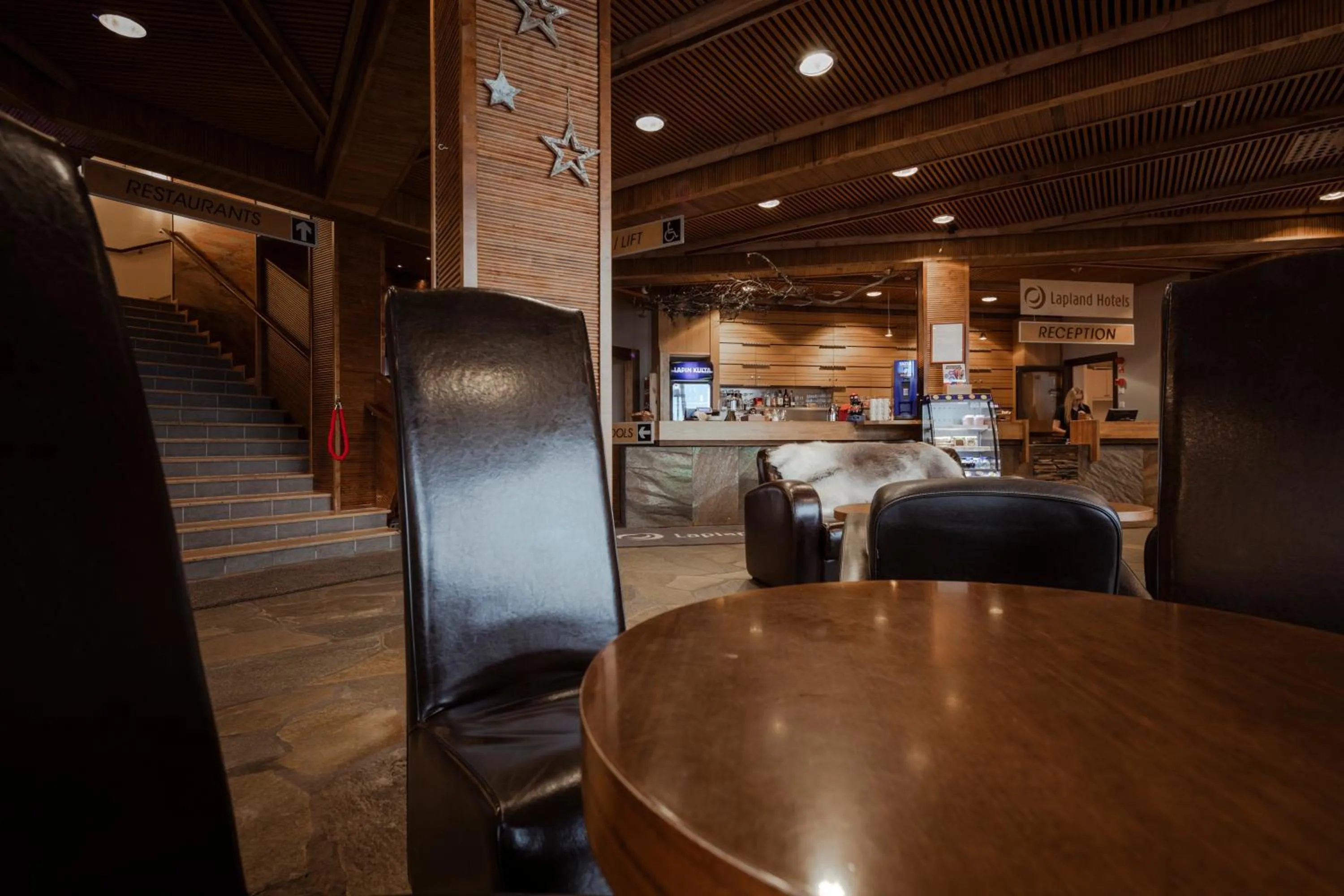 Lobby or reception in Lapland Hotels Saaga